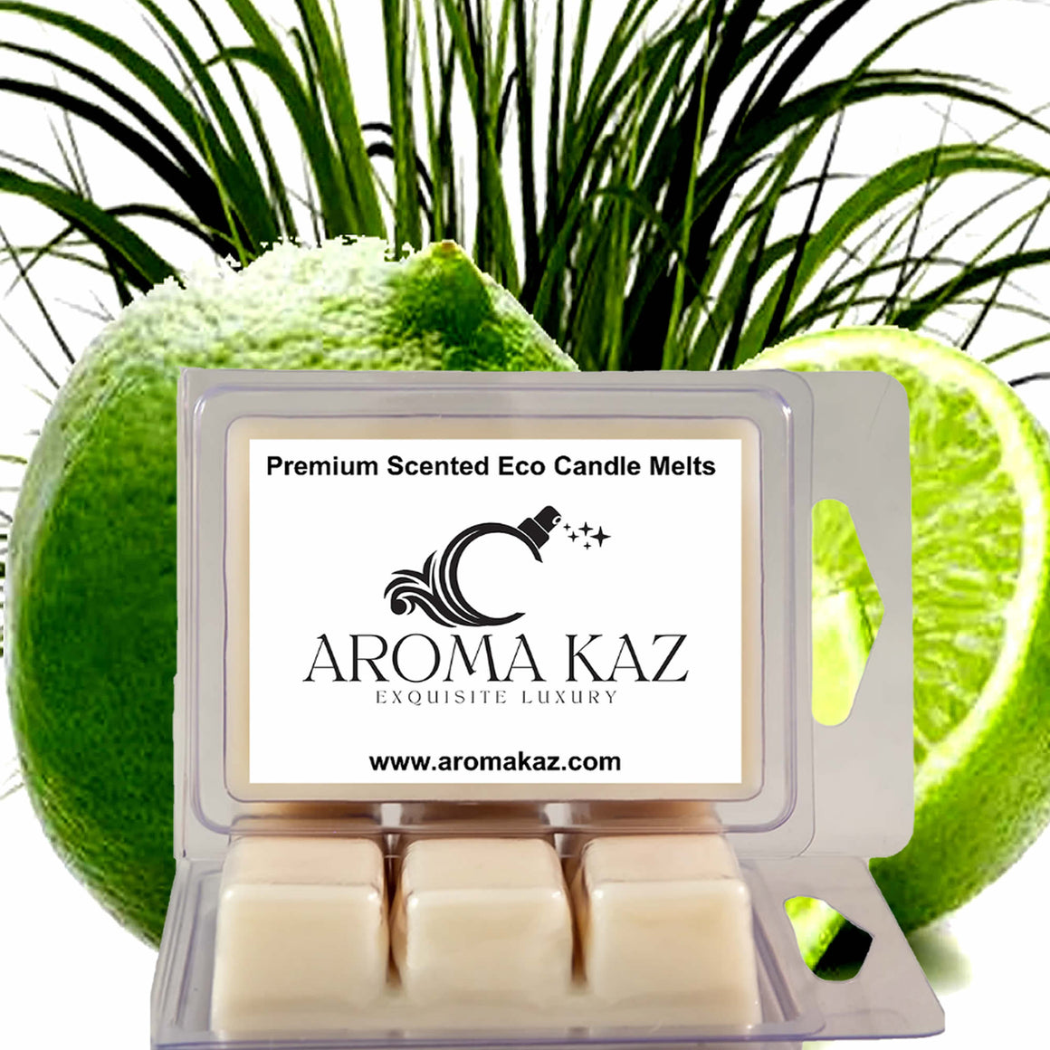Lemongrass & Limes eco soy wax melts – vegan, cruelty-free featuring zesty lime and citrus lemongrass, handmade in Australia.