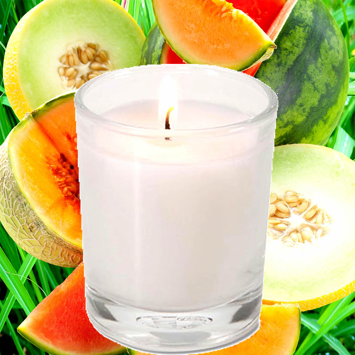 Lemongrass & Wild Melons Eco Soy Votive Candles – Clean Burn, Plant-Based, Vegan & Pet Safe