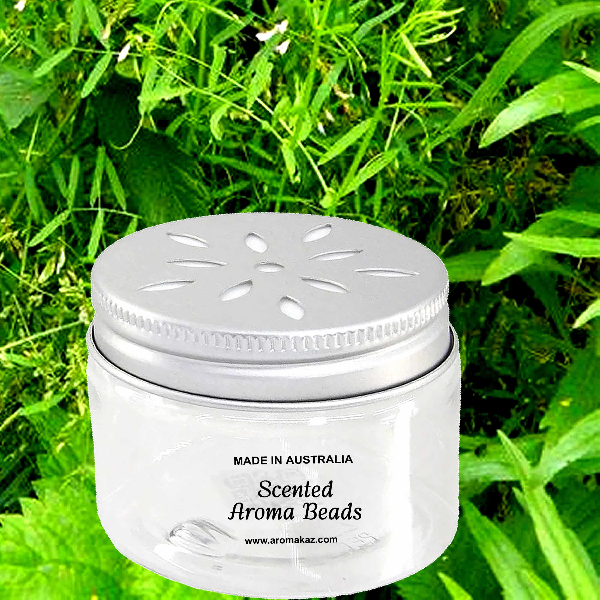 Lemongrass & Wild Mint Air Freshener Aroma Beads - Room, Car, Pantry, Pet Areas, Linen