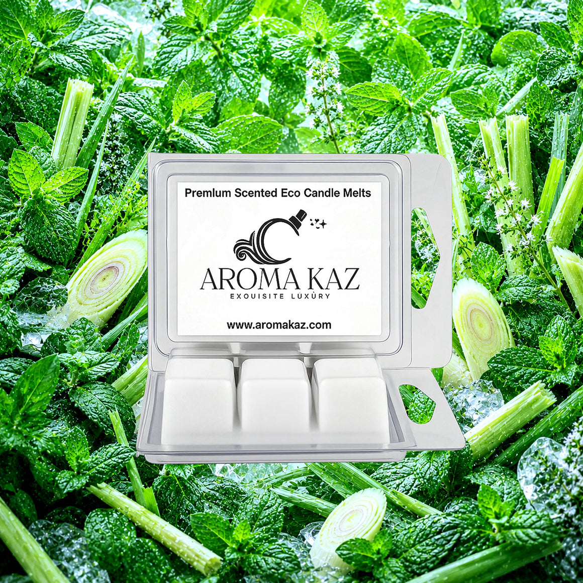 Lemongrass & Wild Mint Soy Wax Melts Clam Pack
