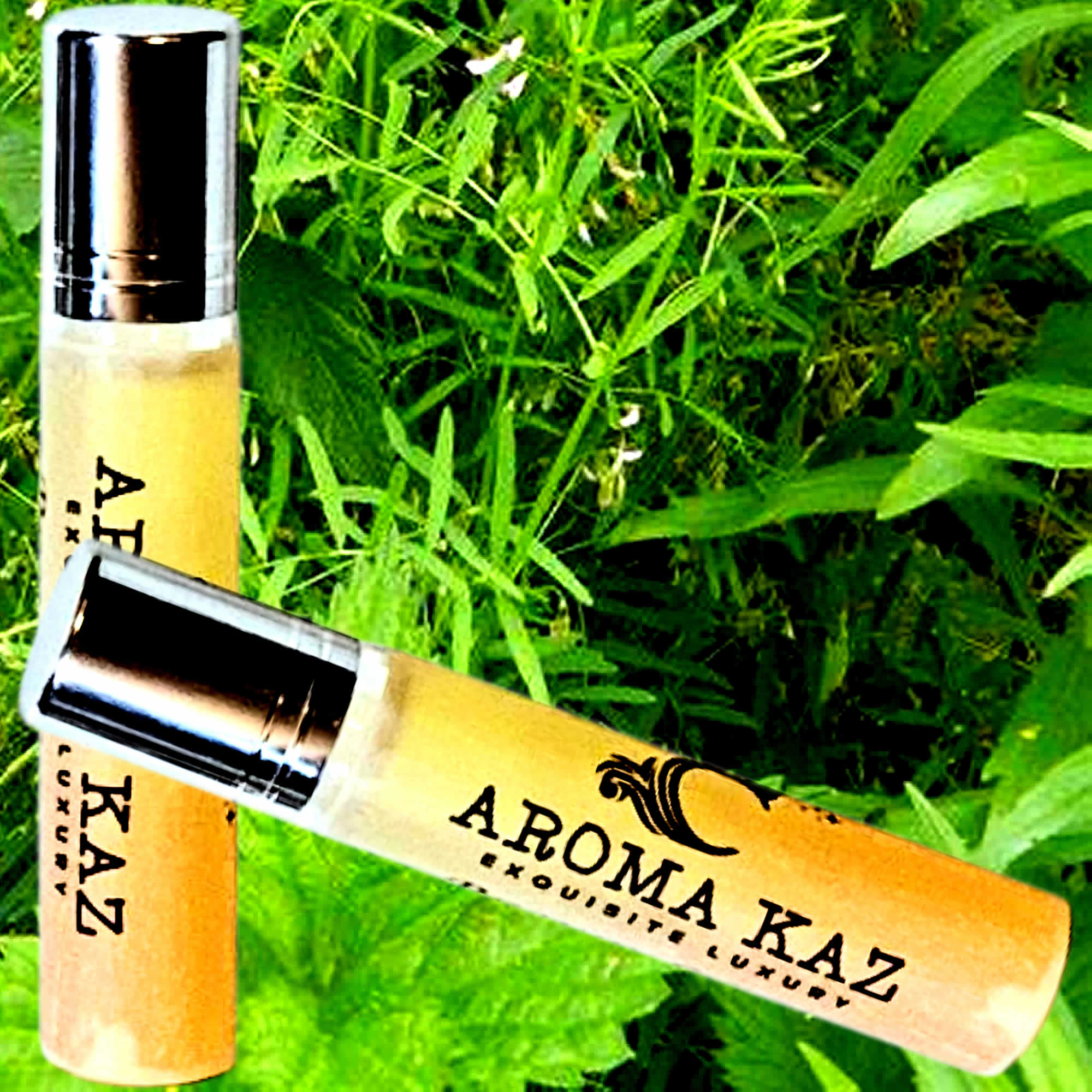 Lemongrass & Wild Mint Fragrance Roll On – vegan, cruelty-free perfume roll on featuring cool wild mint and uplifting lemongrass, handmade in Australia.