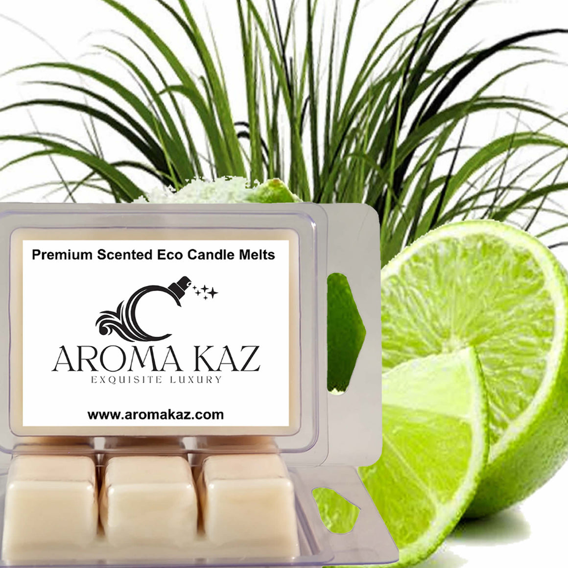 Lemongrass & Limes Eco Soy Candle Wax Melts Clam Packs