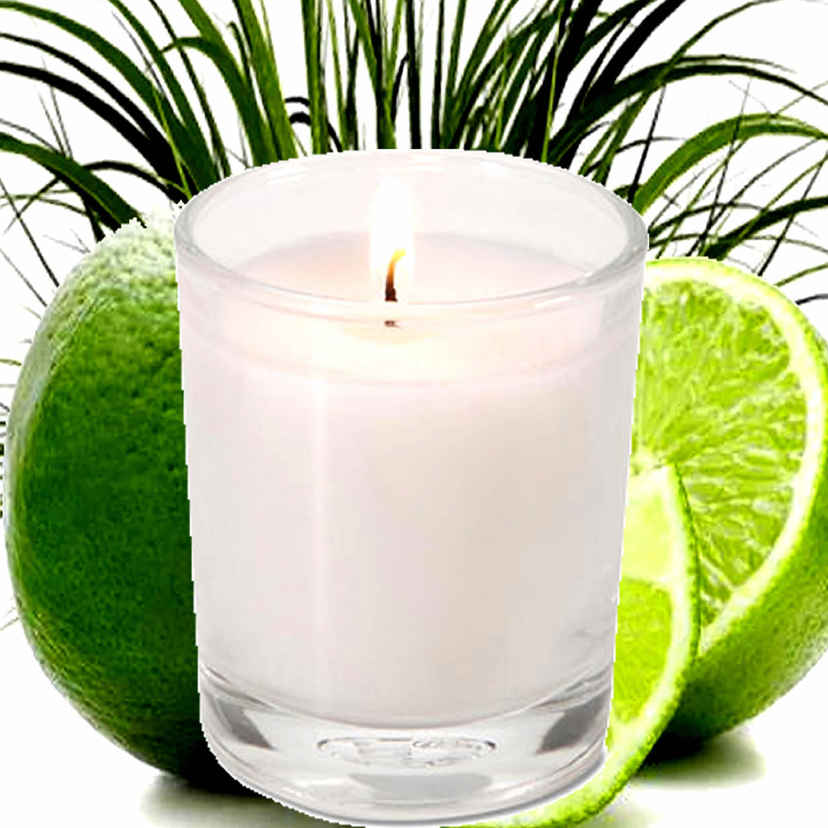 Lemongrass & Limes Eco Soy Votive Candles – Clean Burn, Plant-Based, Vegan & Pet Safe