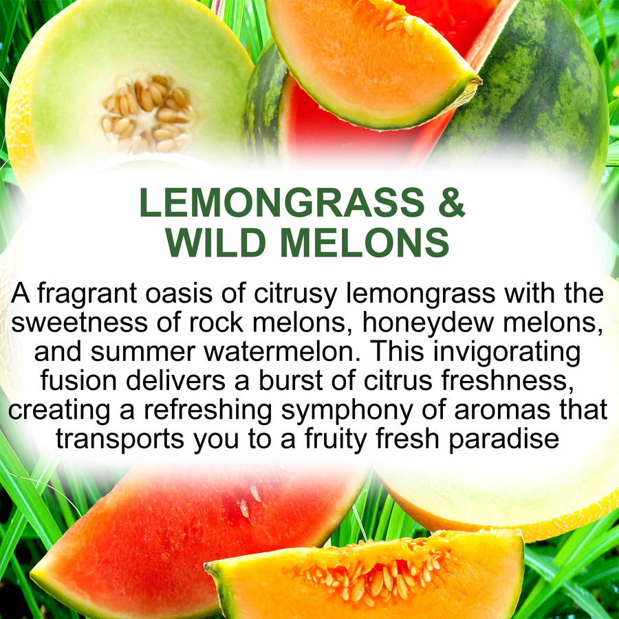 Lemongrass & Wild Melons Fragrance Oil – Candle, Soap & Craft Making – Vegan & Cruelty-Free