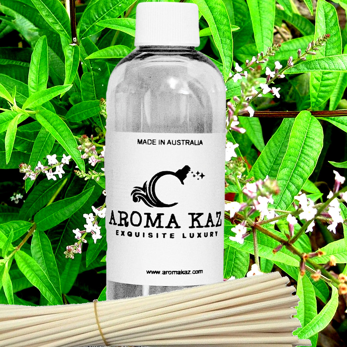 Lemon Verbena Diffuser Fragrance Oil with Reeds – Vegan Cruelty-Free Home Aroma