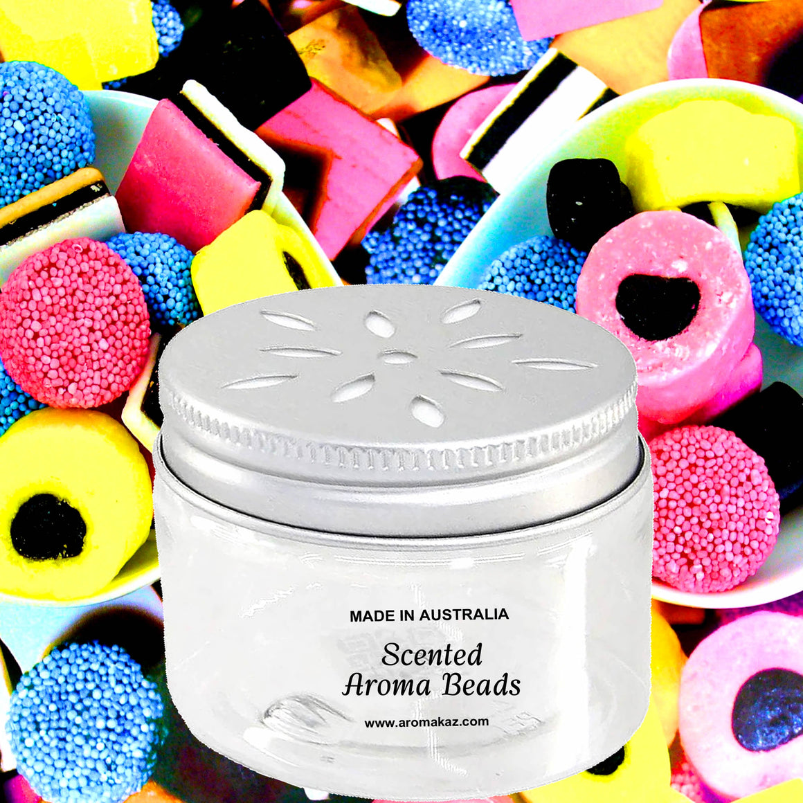Licorice Allsorts Air Freshener Aroma Beads - Room, Car, Pantry, Pet Areas, Linen