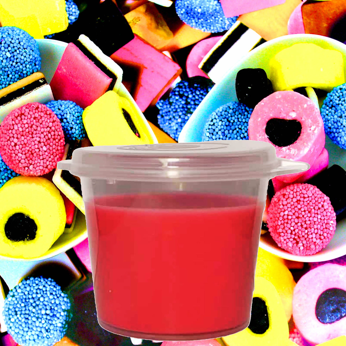 Licorice Allsorts eco soy wax melts – vegan, cruelty-free featuring sweet licorice candy aroma, handmade in Australia.