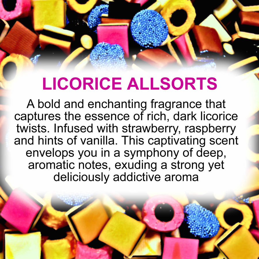 LIcorice Allsorts Eco Soy Votive Candles – Clean Burn, Plant-Based, Vegan & Pet Safe