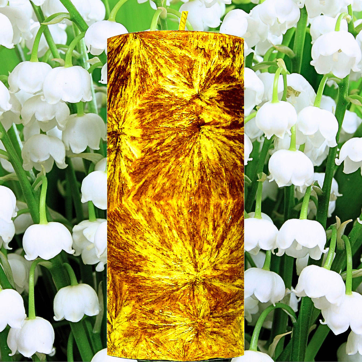 Lily Of The Valley Palm Wax Pillar Candle
