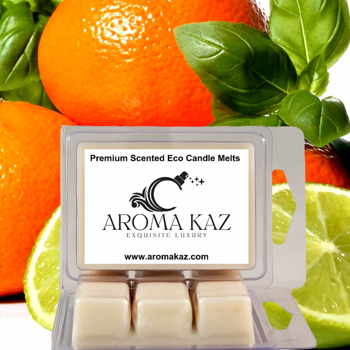 Lime Basil Mandarin eco soy wax melts – vegan, cruelty-free featuring zesty lime, herbal basil, and sweet citrus mandarin, handmade in Australia.