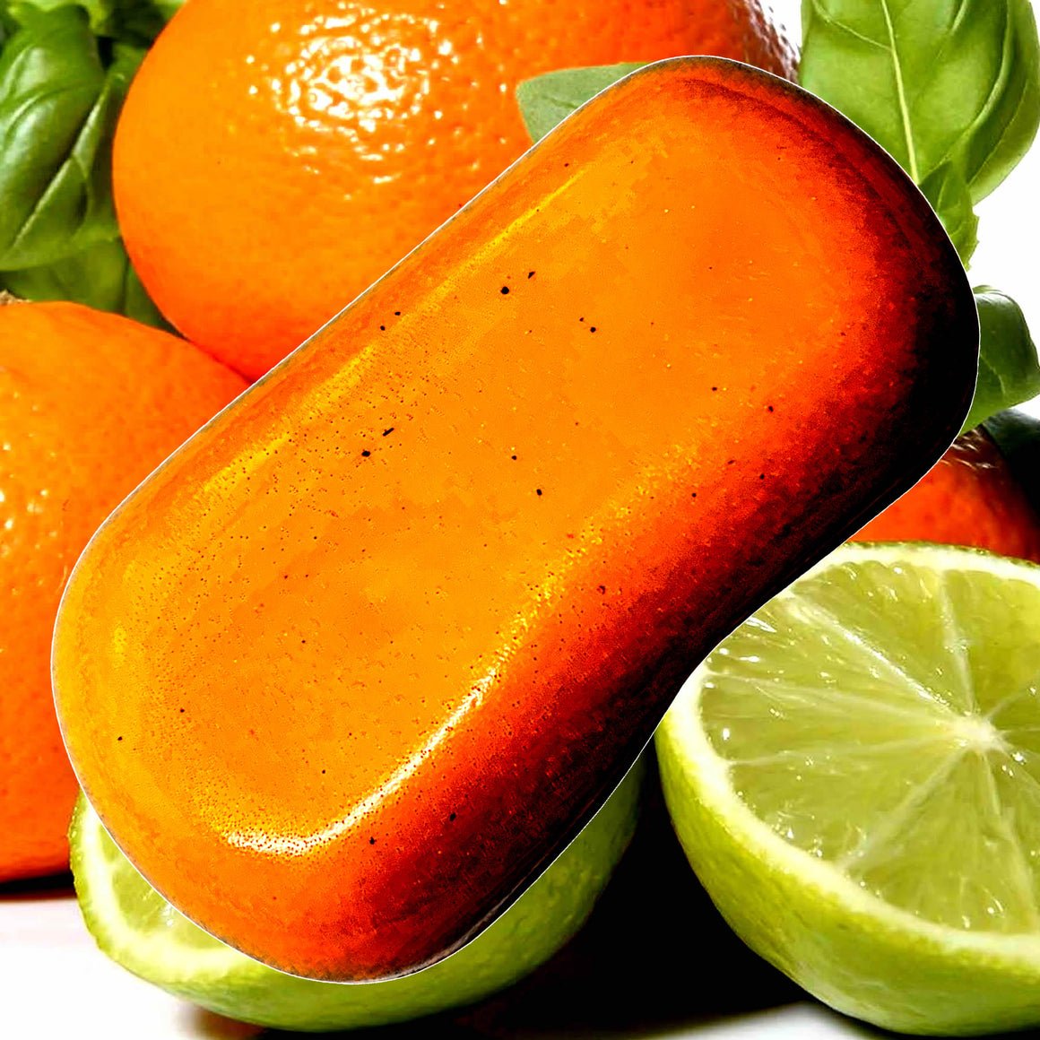 Lime Basil Mandarin Soap Bars Plant Based – vegan, cruelty-free featuring zesty lime, herbal basil, and sweet citrus mandarin, handmade in Australia.