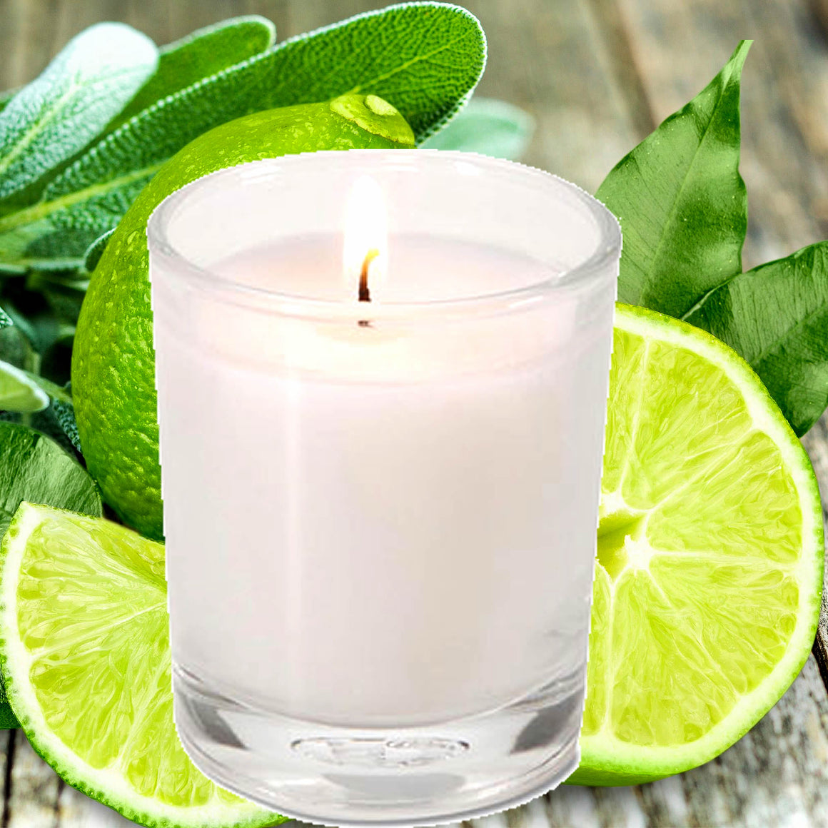 Lime Infusion No 5 Eco Soy Votive Candles – Clean Burn, Plant-Based, Vegan & Pet Safe