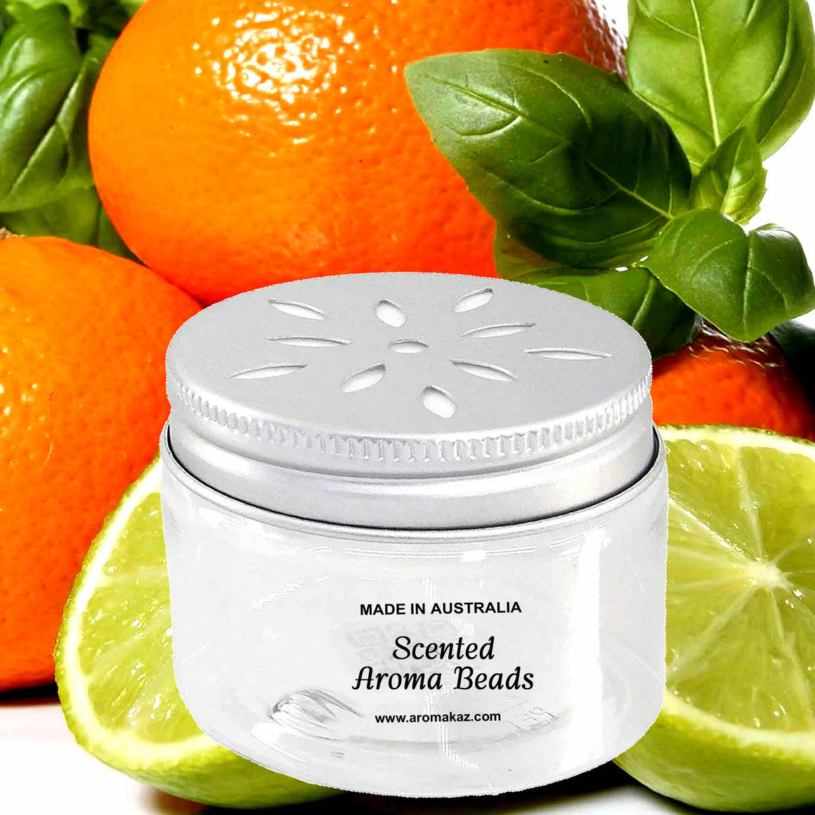 Lime Basil Mandarin Air Freshener Aroma Beads - Room, Car, Pantry, Pet Areas, Linen