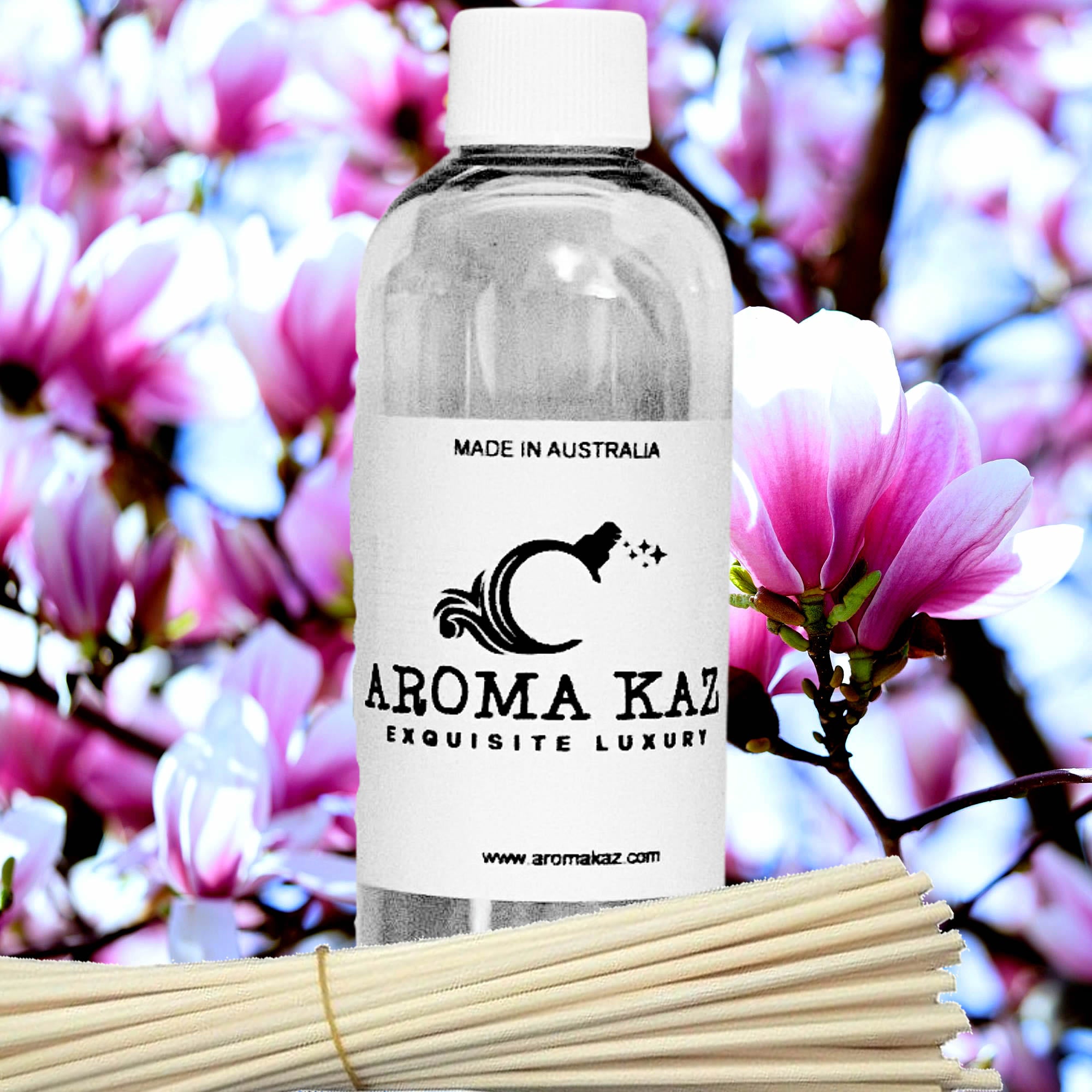 Magnolia Diffuser Fragrance Oil with Reeds – Vegan Cruelty-Free Home Aroma