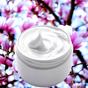 Magnolia Hydrating vegan body and hand cream moisturizer. Handmade in Australia, cruelty free, long-lasting fragrance, perfect for all skin types and ideal as a gift for men or women.