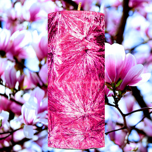Magnolia Palm Wax Pillar Candle