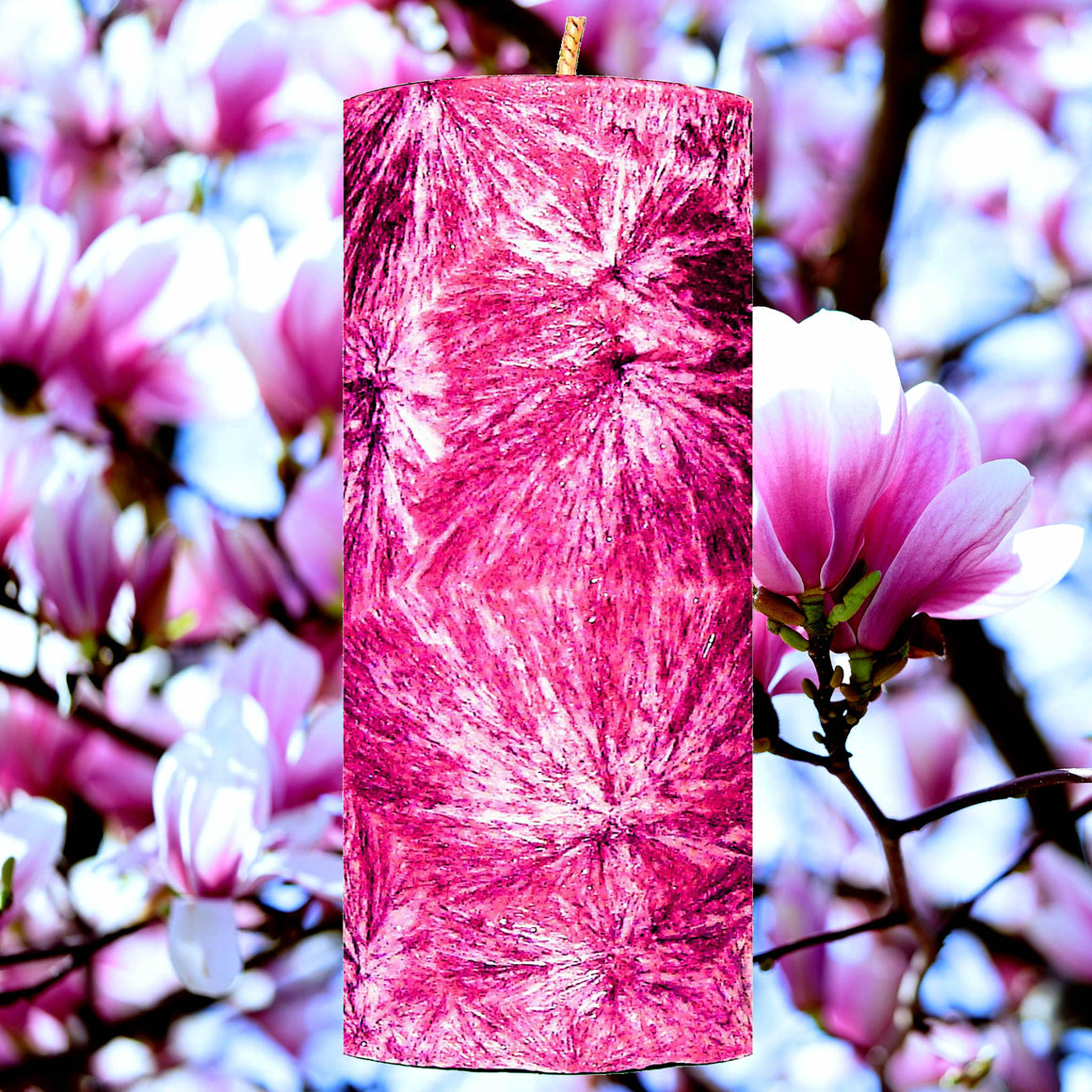 Magnolia Pillar Candle – Plant-Based, Eco-Friendly, Vegan, Cruelty Free