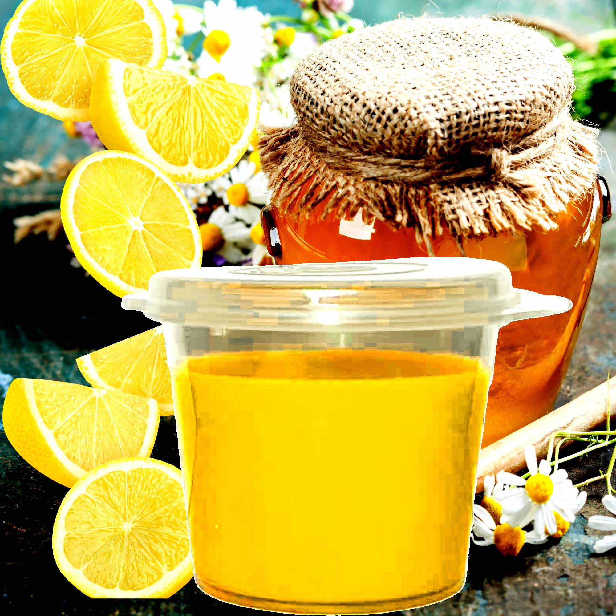 Manuka Honey & Lemon eco soy wax melts – vegan, cruelty-free featuring soothing manuka honey and bright lemon zest, handmade in Australia.