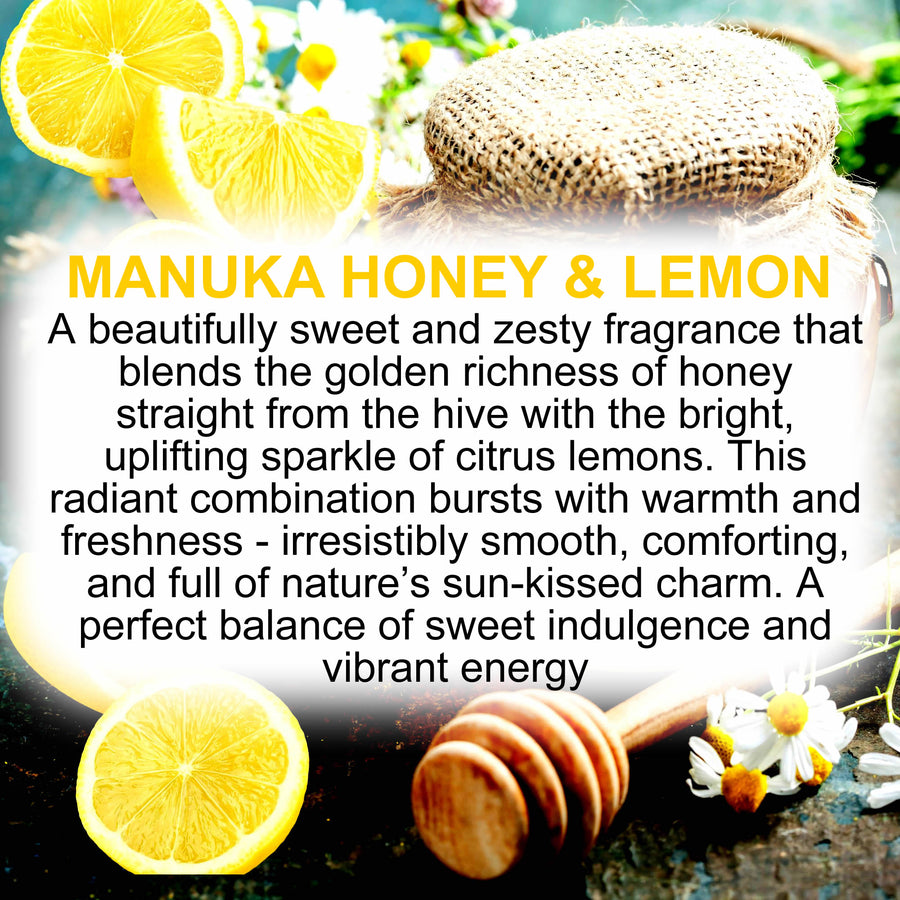 Manuka Honey & Lemon Body Wash/Shower Gel/Bubble Bath Plant Based Vegan Cruelty Free