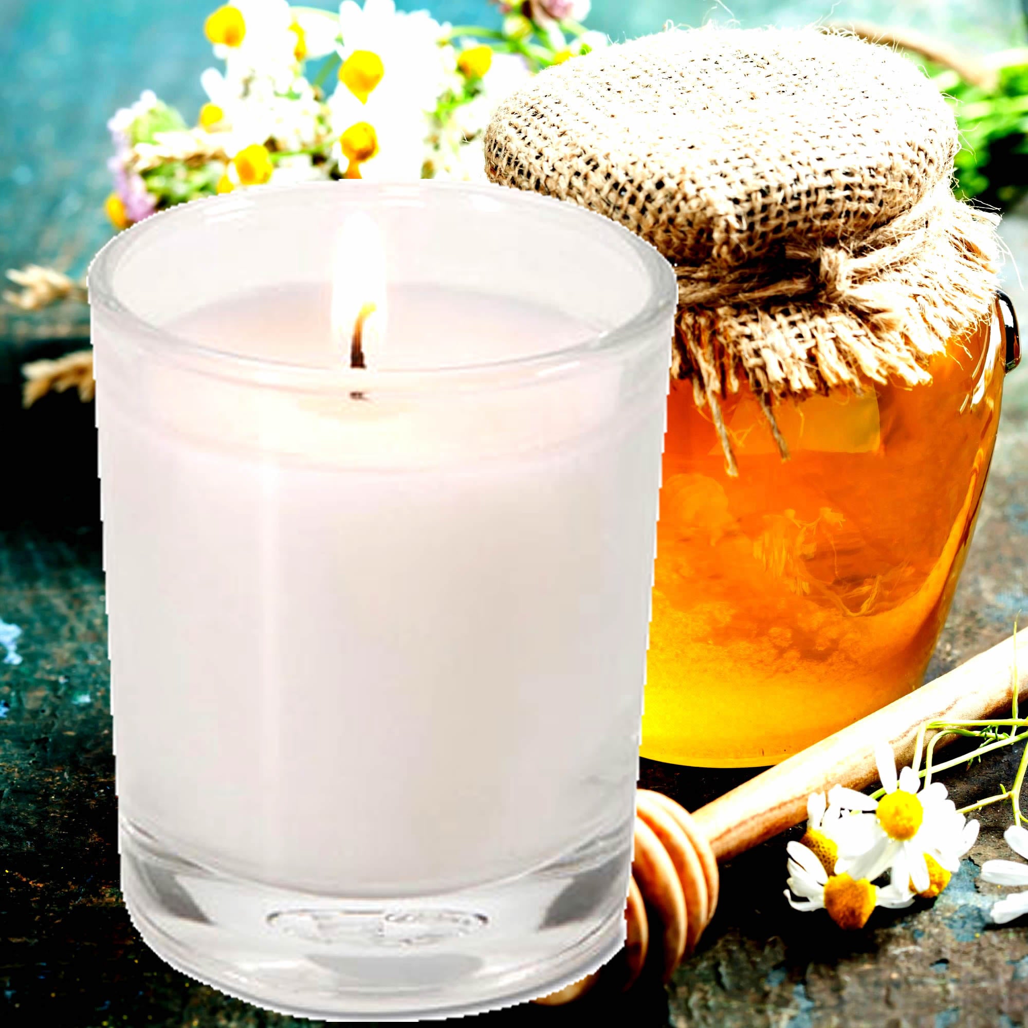 Manuka Honey Eco Soy Votive Candles – Clean Burn, Plant-Based, Vegan & Pet Safe