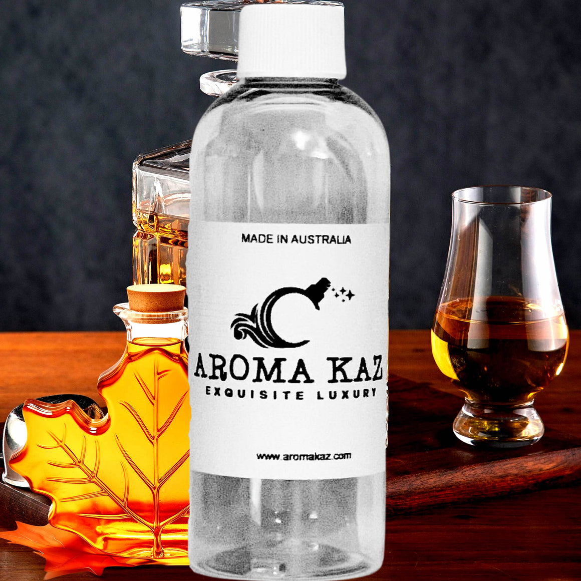 Maple Bourbon fragrance oil for candle making, soap making and perfume blending – vegan, cruelty-free featuring warm bourbon and sticky maple syrup notes, handmade in Australia.