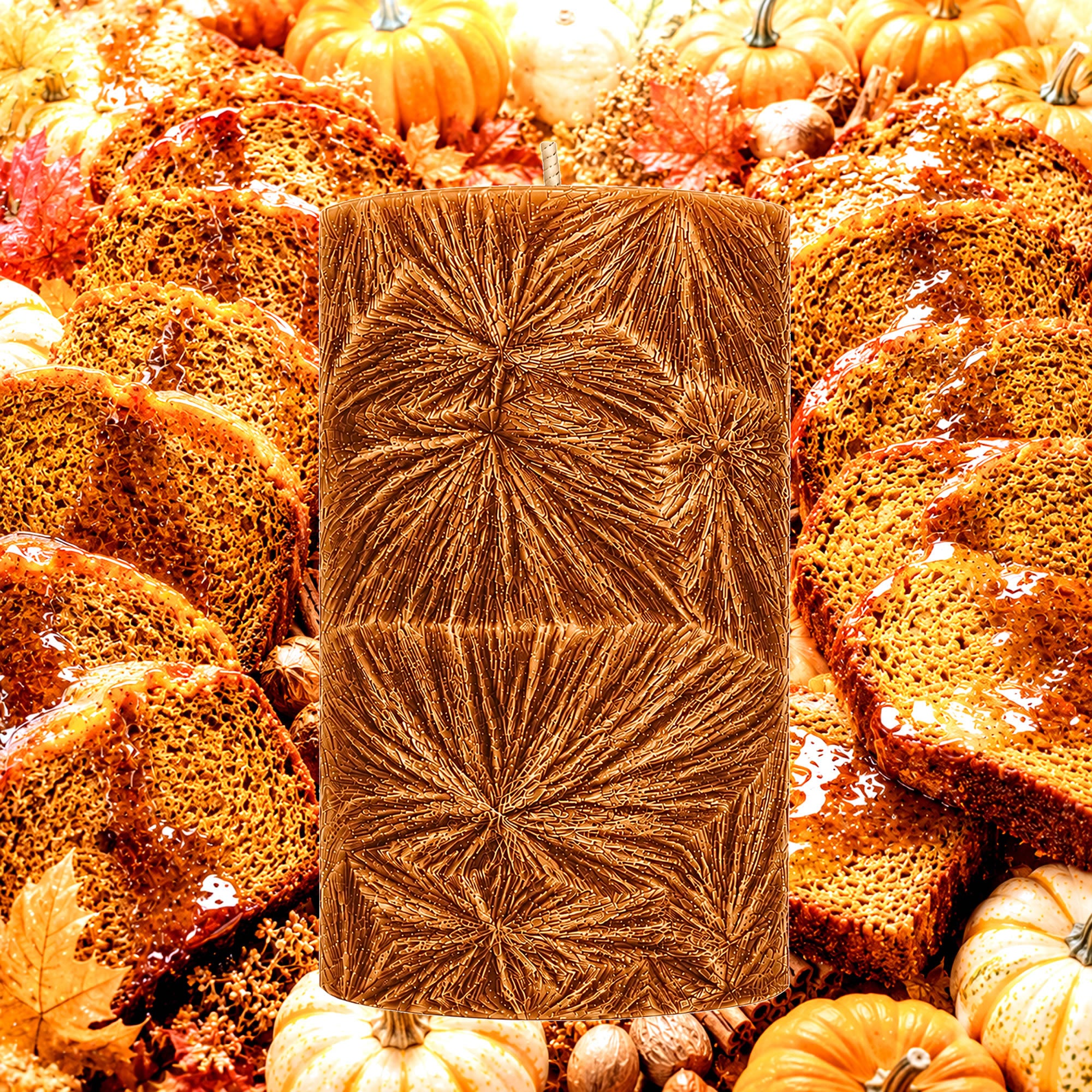 Maple Pumpkin Bread Pillar Candle