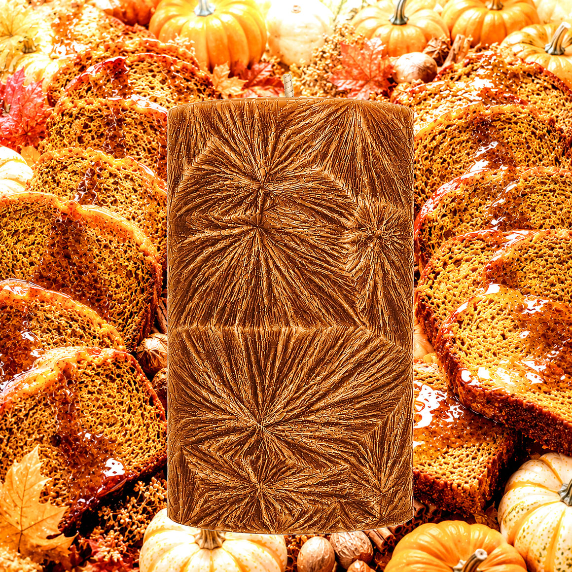 Maple Pumpkin Bread Pillar Candle