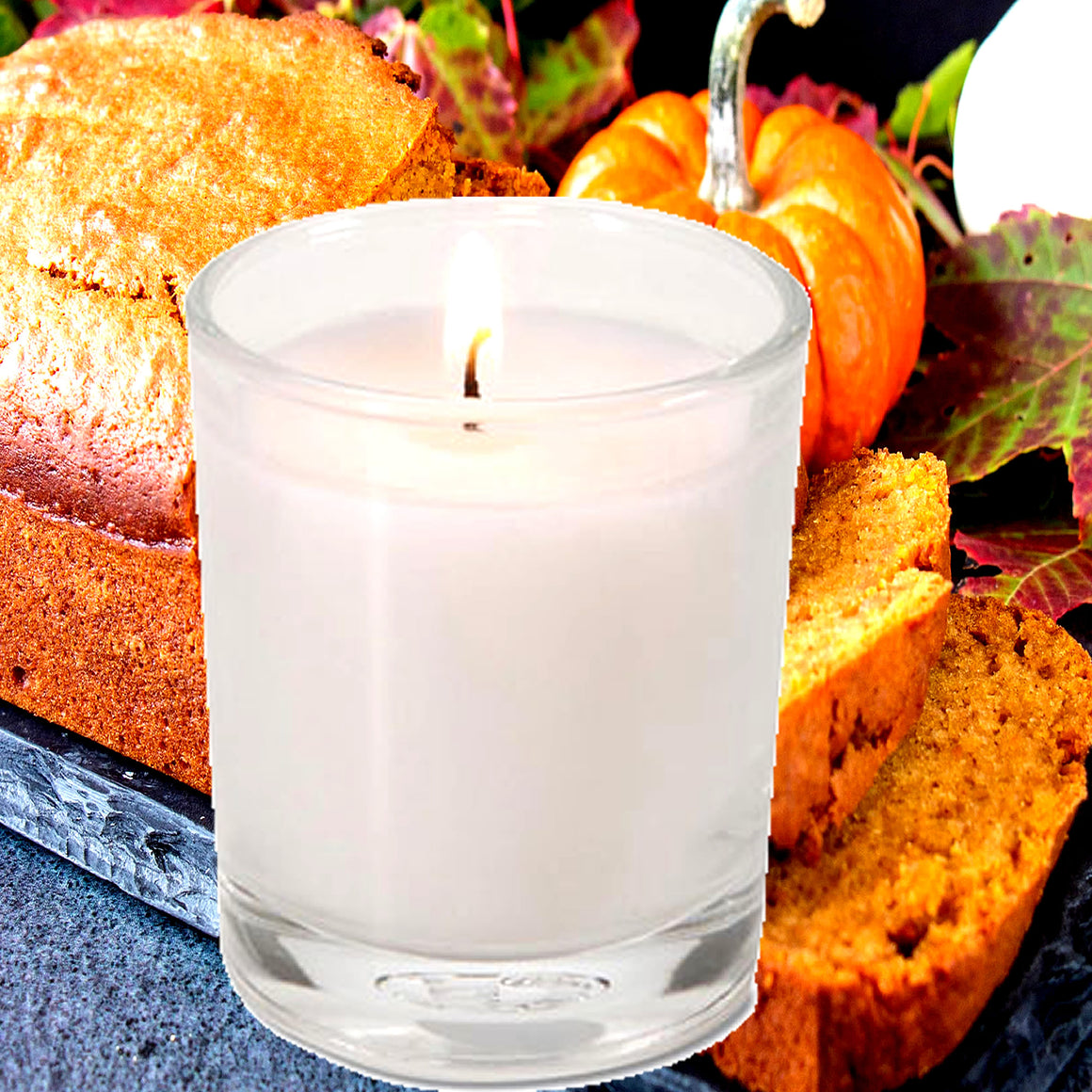 Maple Pumpkin Bread Eco Soy Votive Candles – Clean Burn, Plant-Based, Vegan & Pet Safe