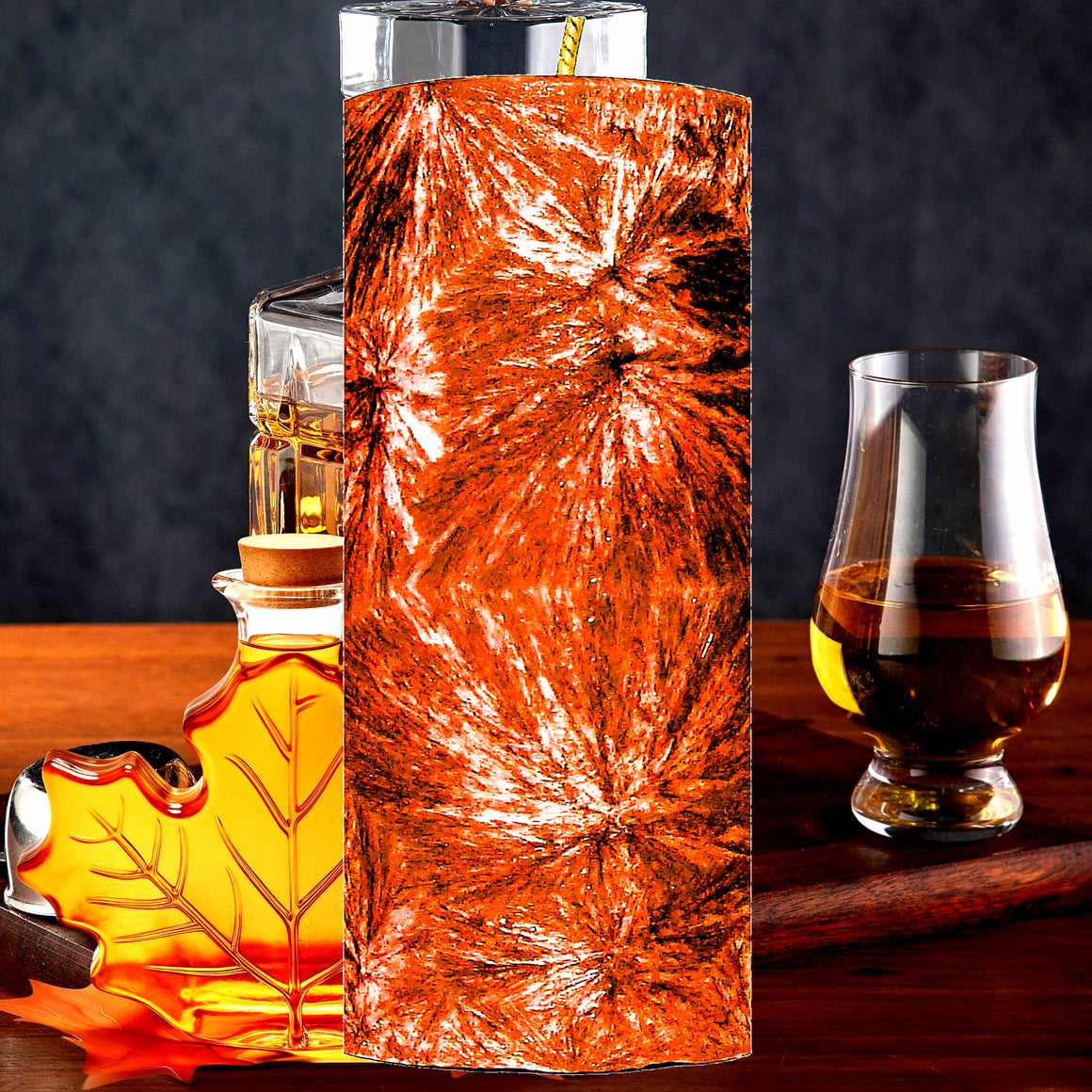 Maple Bourbon Pillar Candle – Plant-Based, Eco-Friendly, Vegan, Cruelty Free