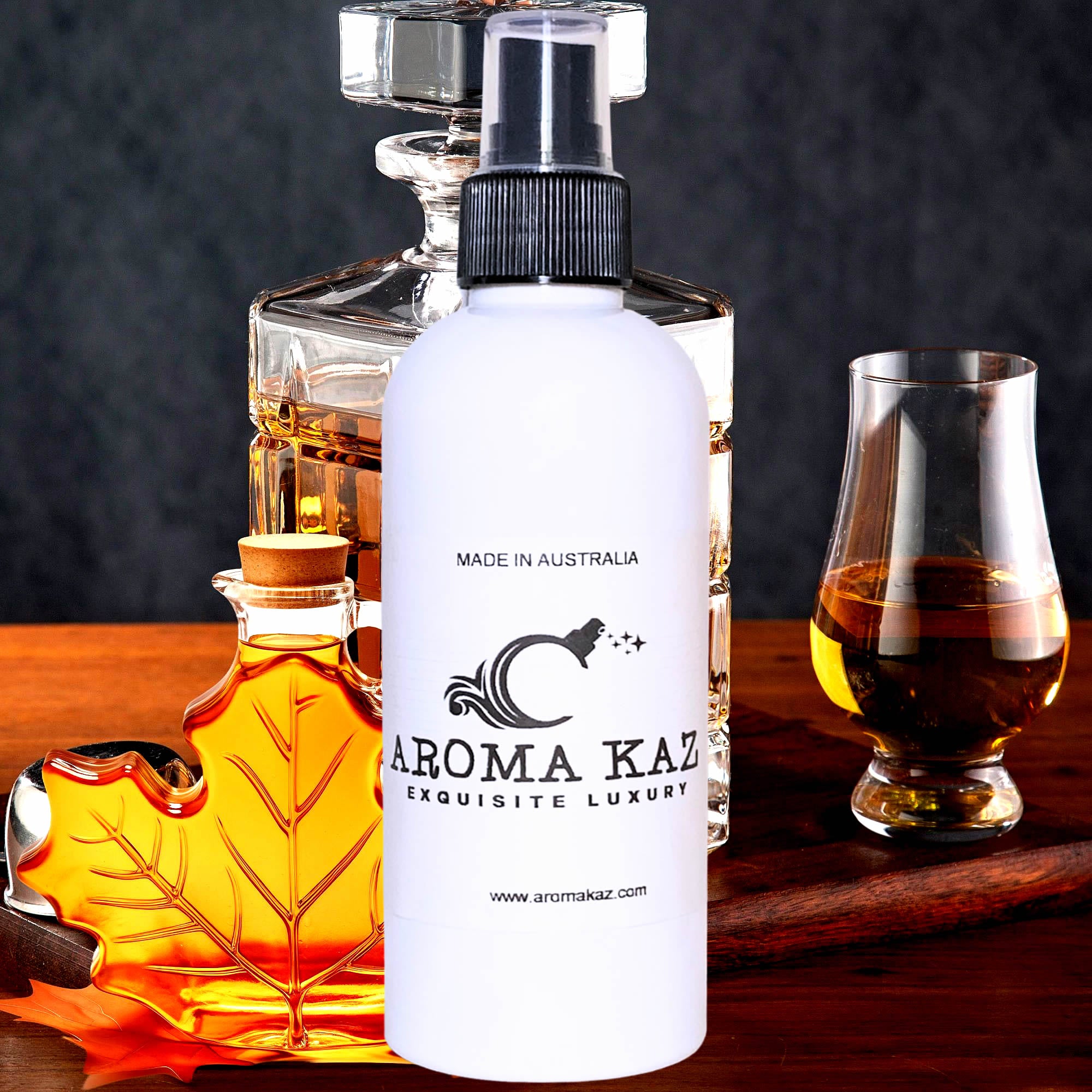 Maple Bourbon Car Air Freshener Spray – Plant-Based, Vegan, Cruelty-Free & Pet Safe