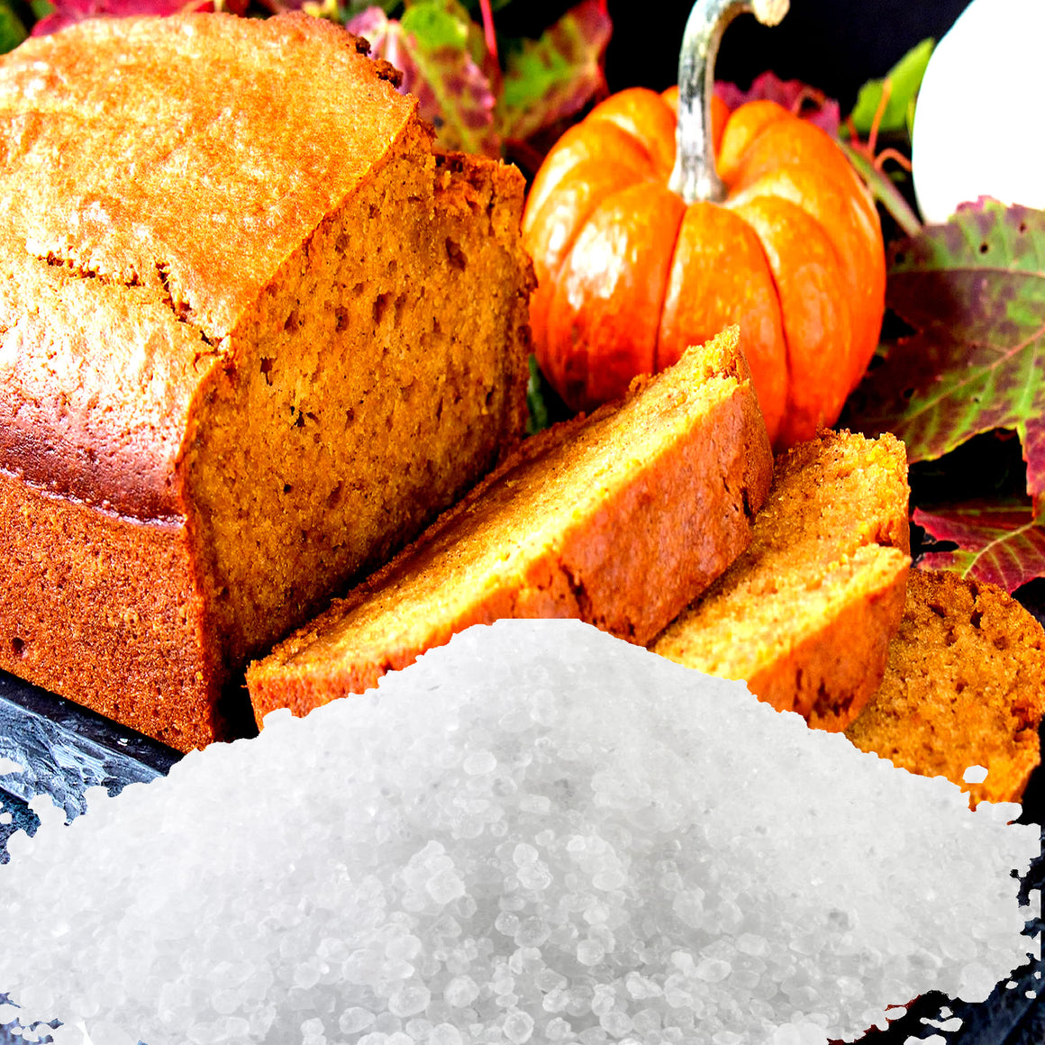 Maple Pumpkin Bread Vegan bath salts and bath soak crystals, cruelty-free and made in Australia. Highly scented, suitable for women and men. Perfect relaxation gift for him or her.