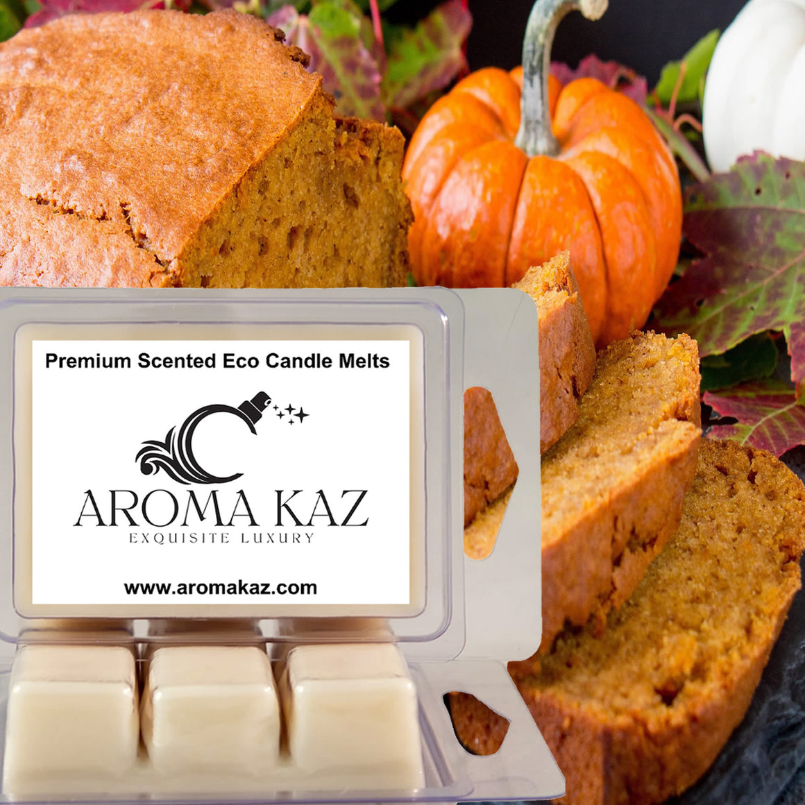 Maple Pumpkin Bread Eco Soy Candle Wax Melts Clam Packs