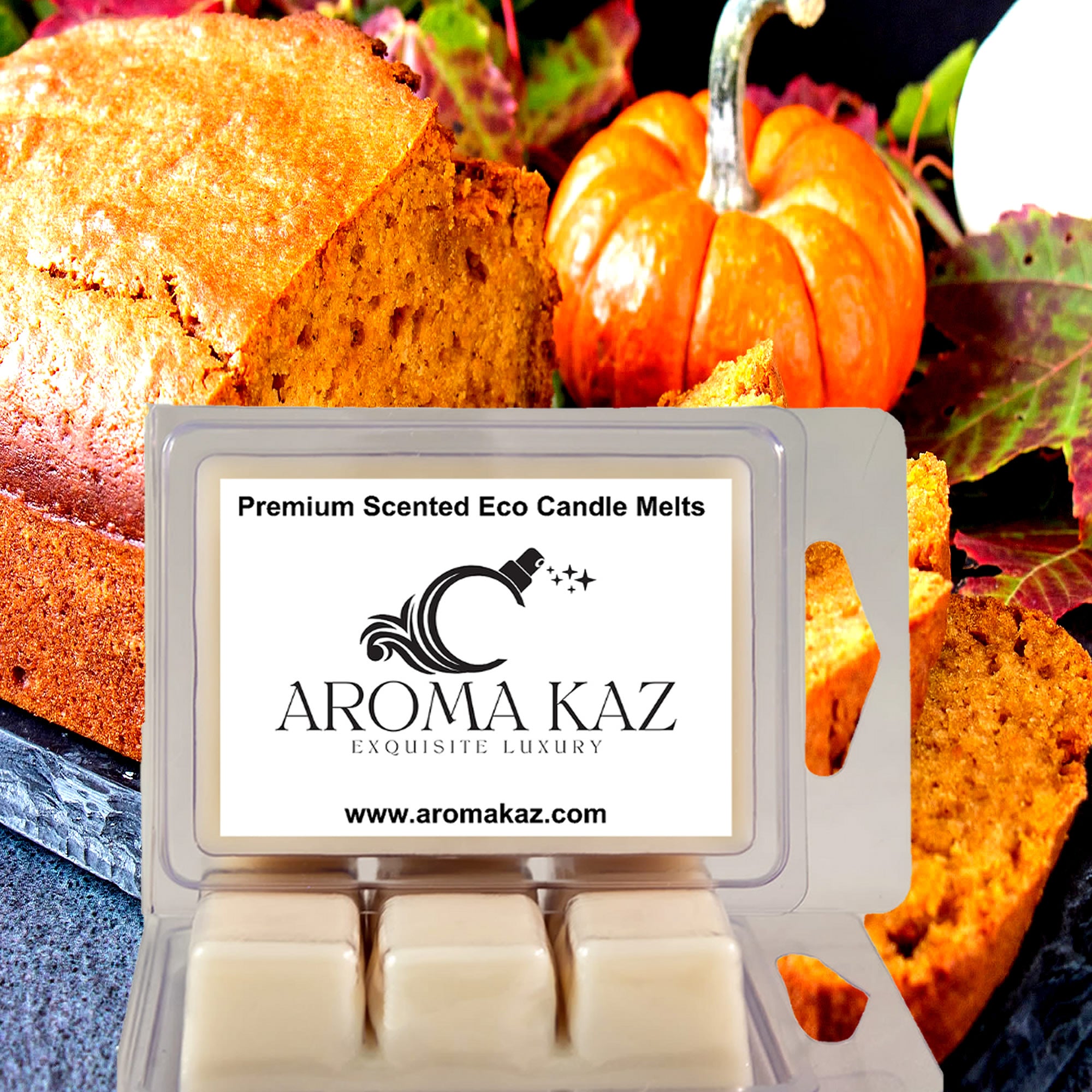 Maple Pumpkin Bread Soy Wax Melts – Hand-Poured, Plant-Based & Vegan