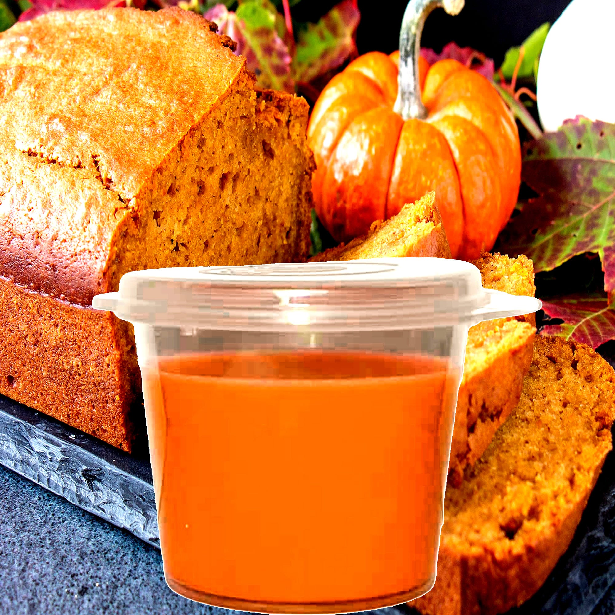 Maple Pumpkin Bread Soy Candle Melt Shot Pots – Plant-Based, Vegan, Cruelty-Free, Hand-Poured
