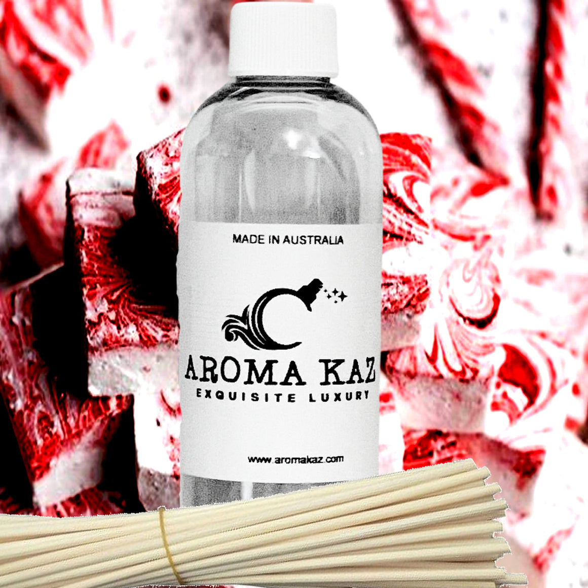 Marshmallow Mint Diffuser Fragrance Oil with Reeds – Vegan Cruelty-Free Home Aroma