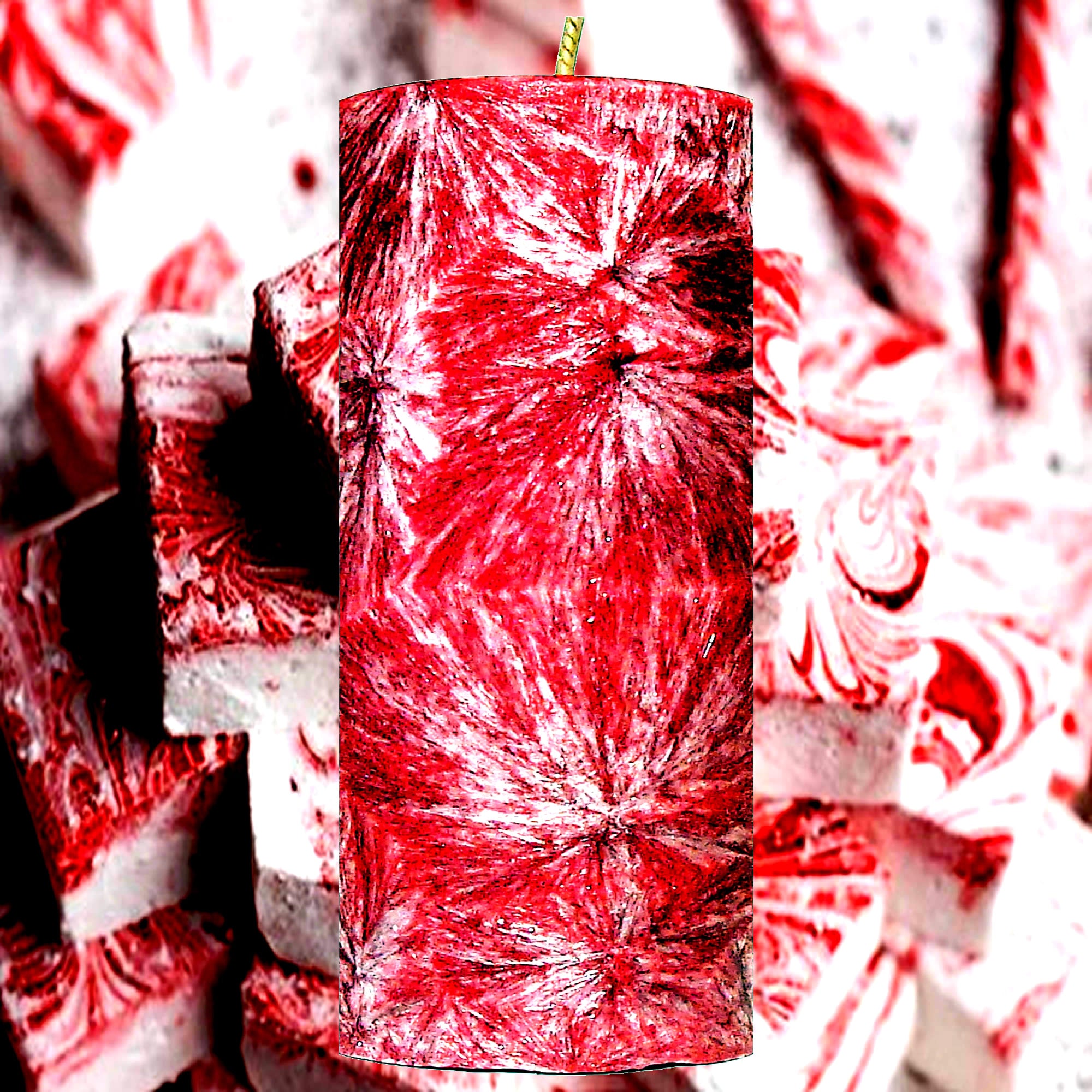 Marshmallow Mint Pillar Candle – Plant-Based, Eco-Friendly, Vegan, Cruelty Free