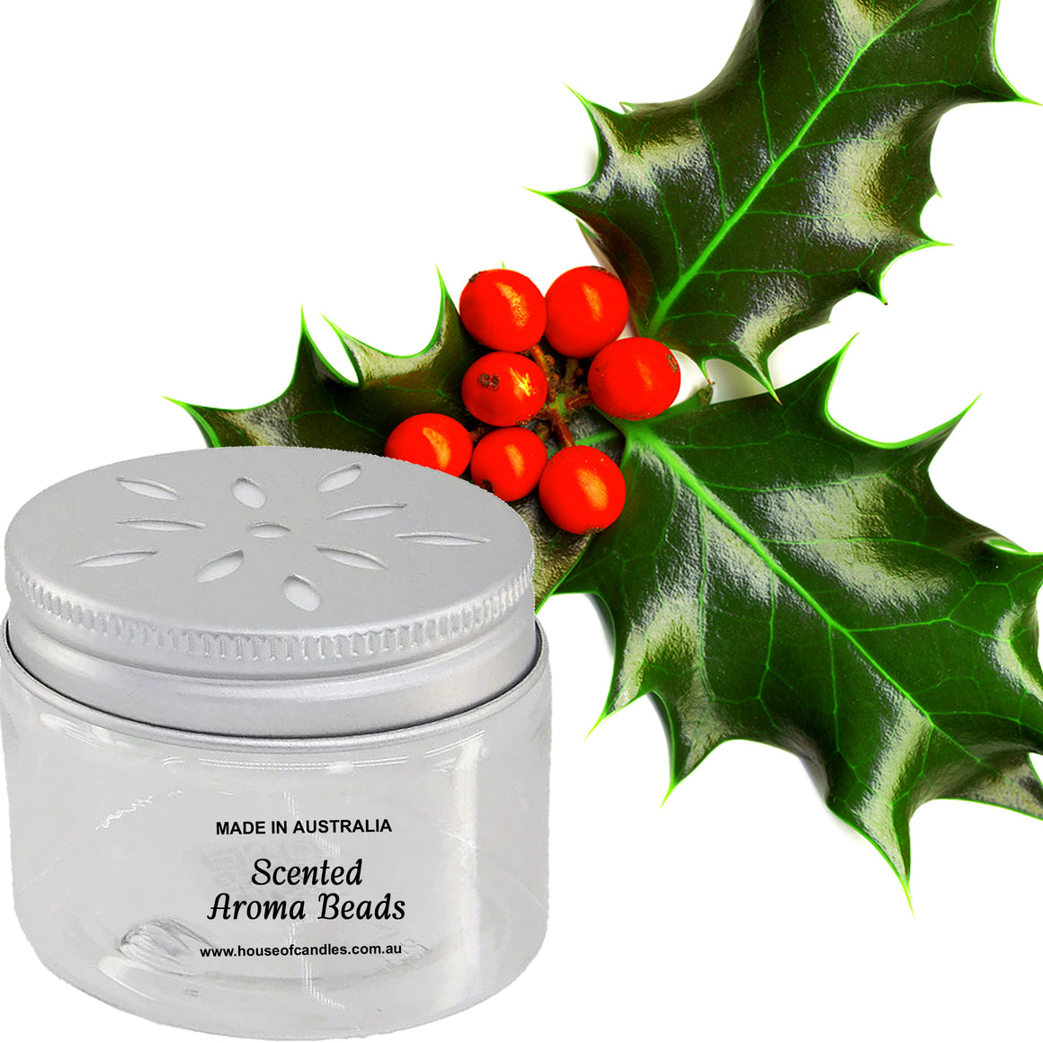 Mistletoe & Holly Berry Scented Aroma Beads Room/Car Air Freshener