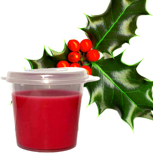 Mistletoe & Holly Berry Eco Soy Shot Pot Candle Melts