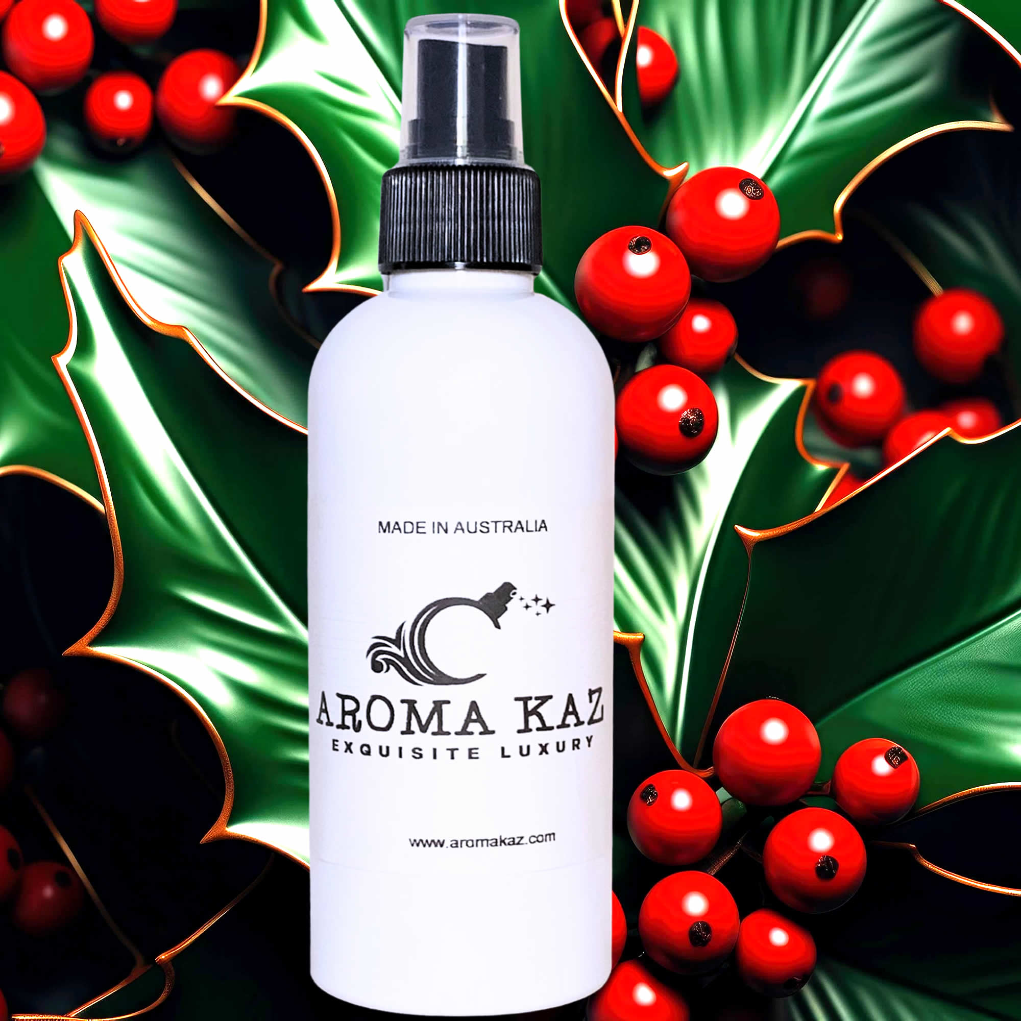 Mistletoe & Holly Berry Room/Linen Spray Plant-Based Vegan Cruelty-Free Pet Safe