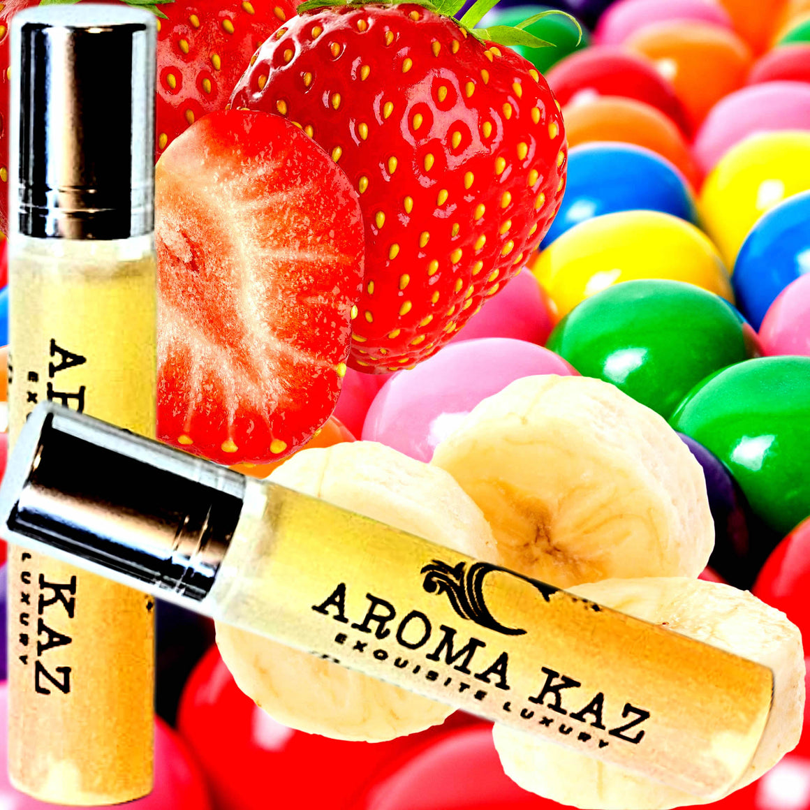Monkey Farts Fragrance Roll On – vegan, cruelty-free perfume roll on featuring a fun fruity blend of bananas, berries, and tropical sweetness, handmade in Australia.