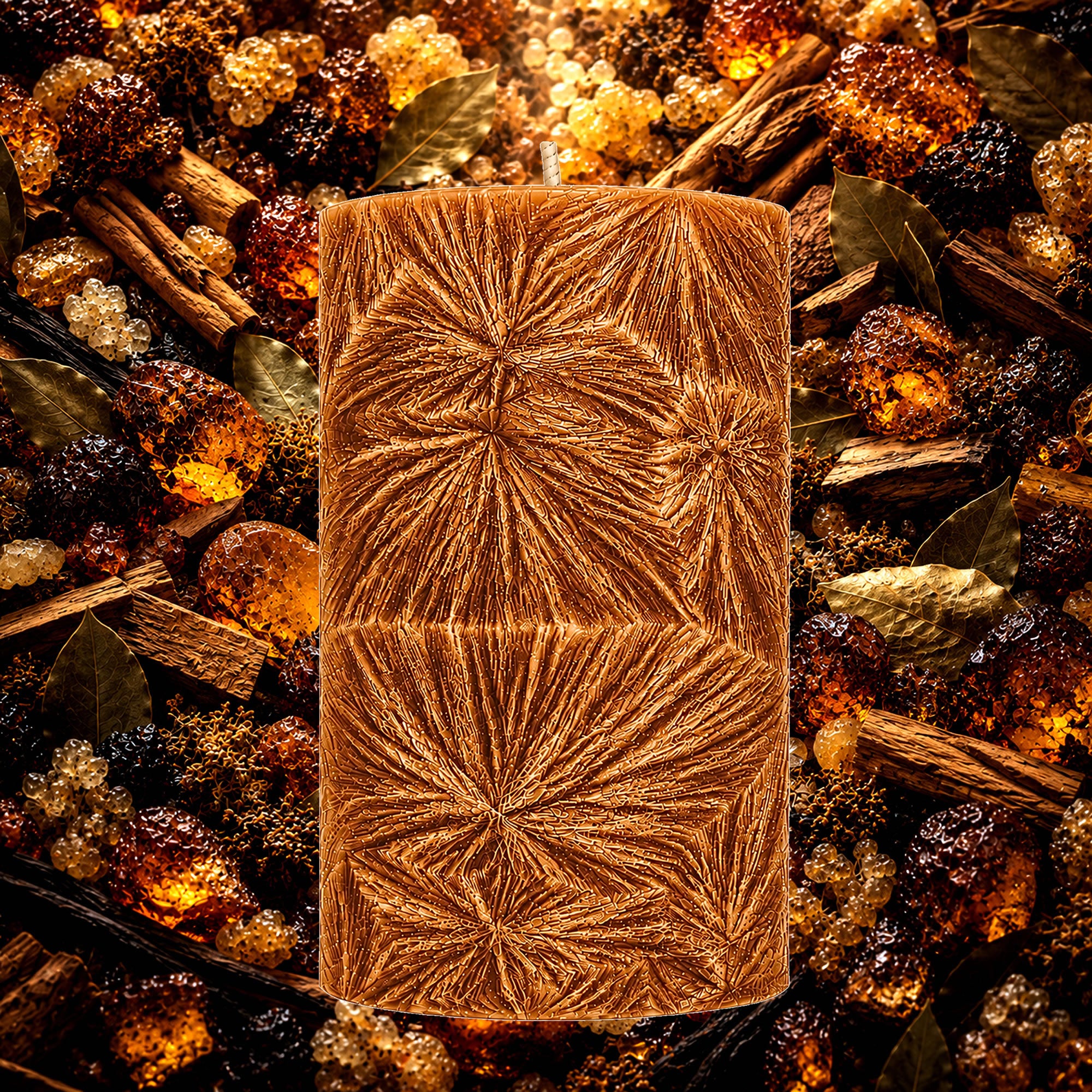 Moroccan Amber & Myrrh Pillar Candle