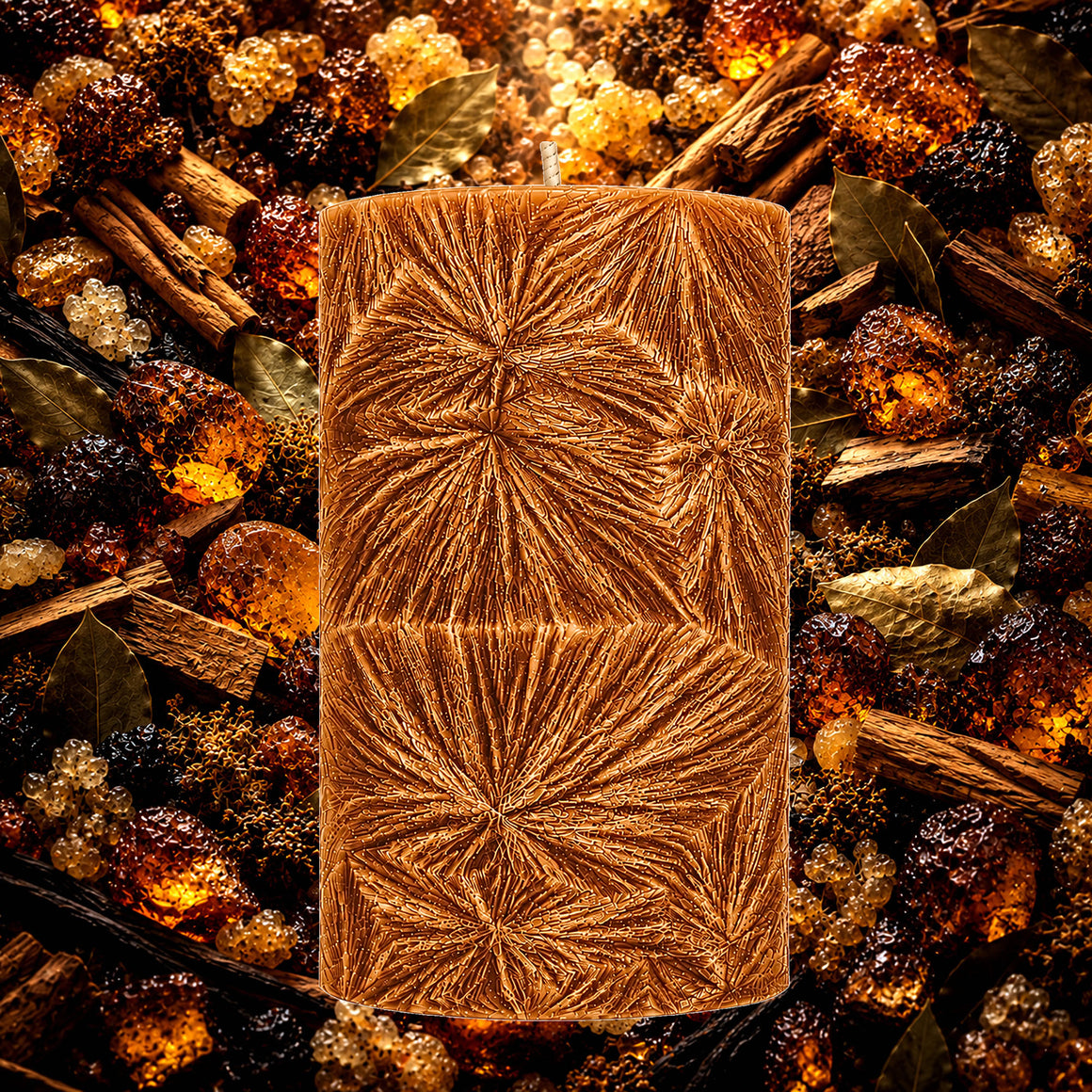 Moroccan Amber & Myrrh Pillar Candle