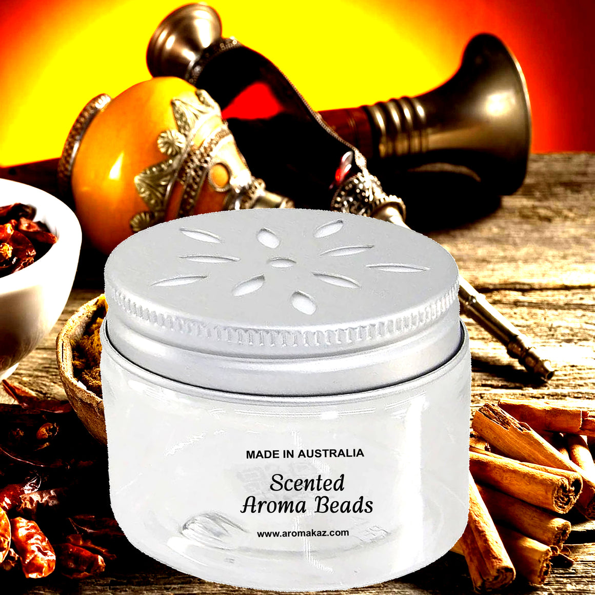 Moroccan Spice Air Freshener Aroma Beads - Room, Car, Pantry, Pet Areas, Linen