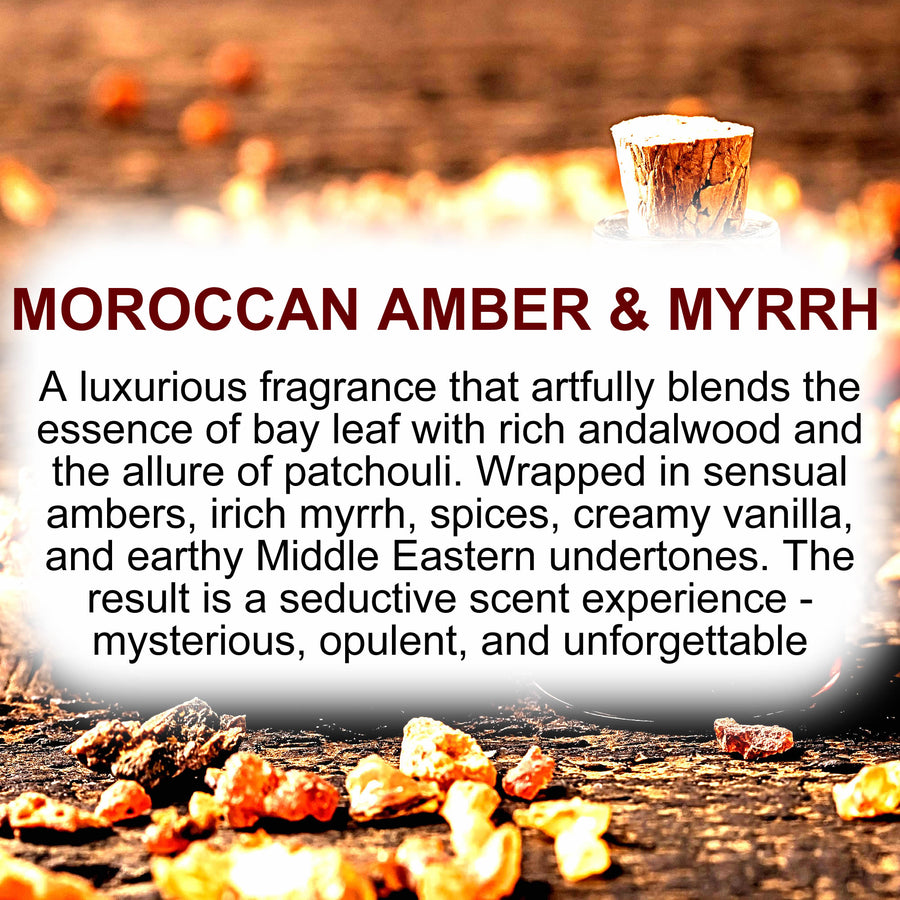 Moroccan Amber & Myrrh Soy Wax Melts – Hand-Poured, Plant-Based & Vegan