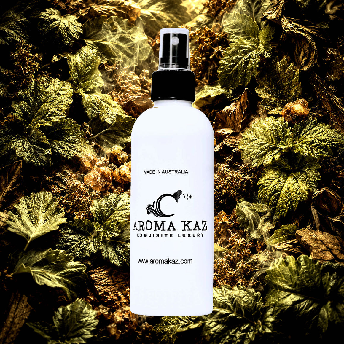 Musk Patchouli Room Linen Car Air Freshener Spray Deodoriser eco-friendly vegan, cruelty-free body fragrance featuring earthy patchouli and smooth sensual musk, made in Australia.