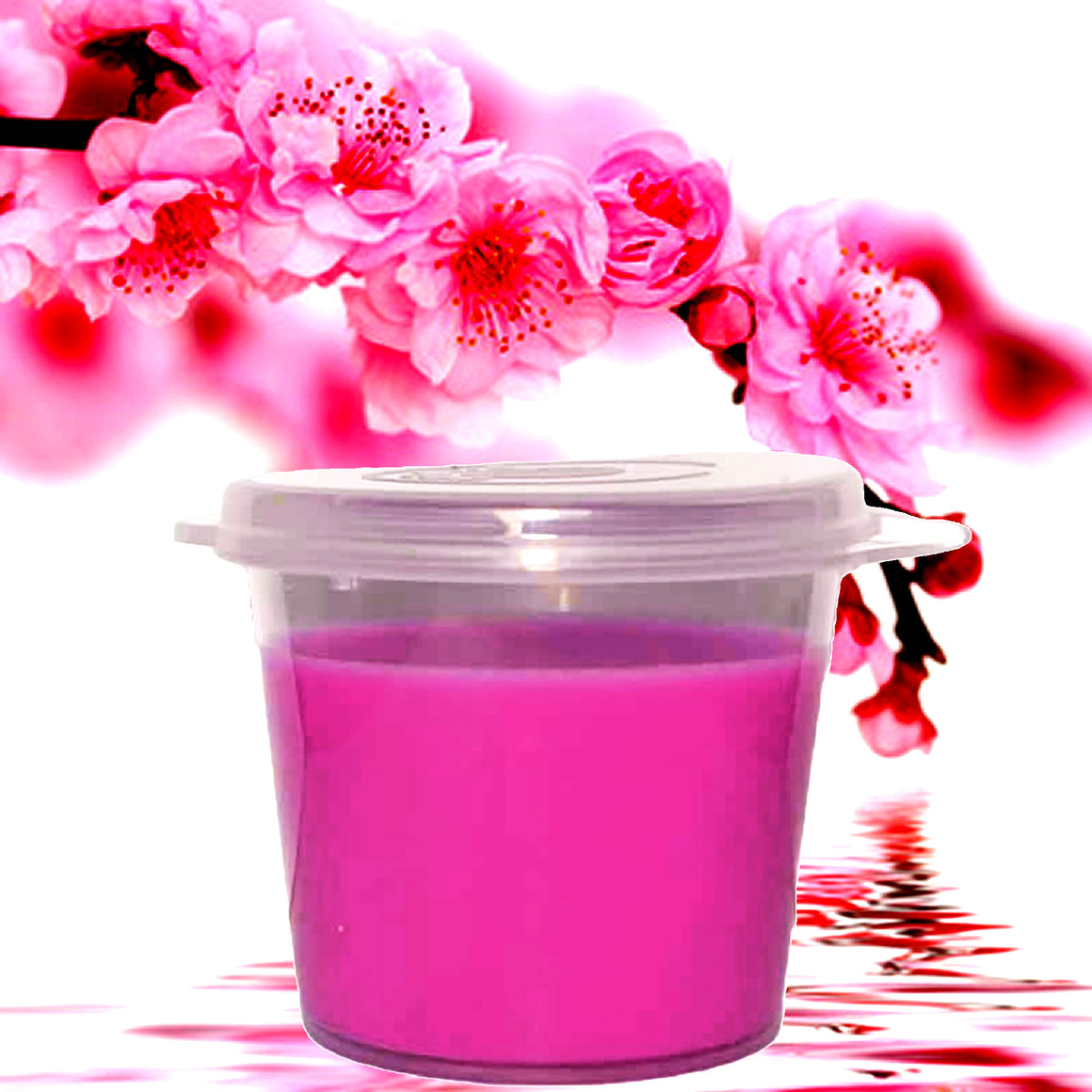 Musk Cherry Blossoms Soy Candle Melt Shot Pots – Plant-Based, Vegan, Cruelty-Free, Hand-Poured