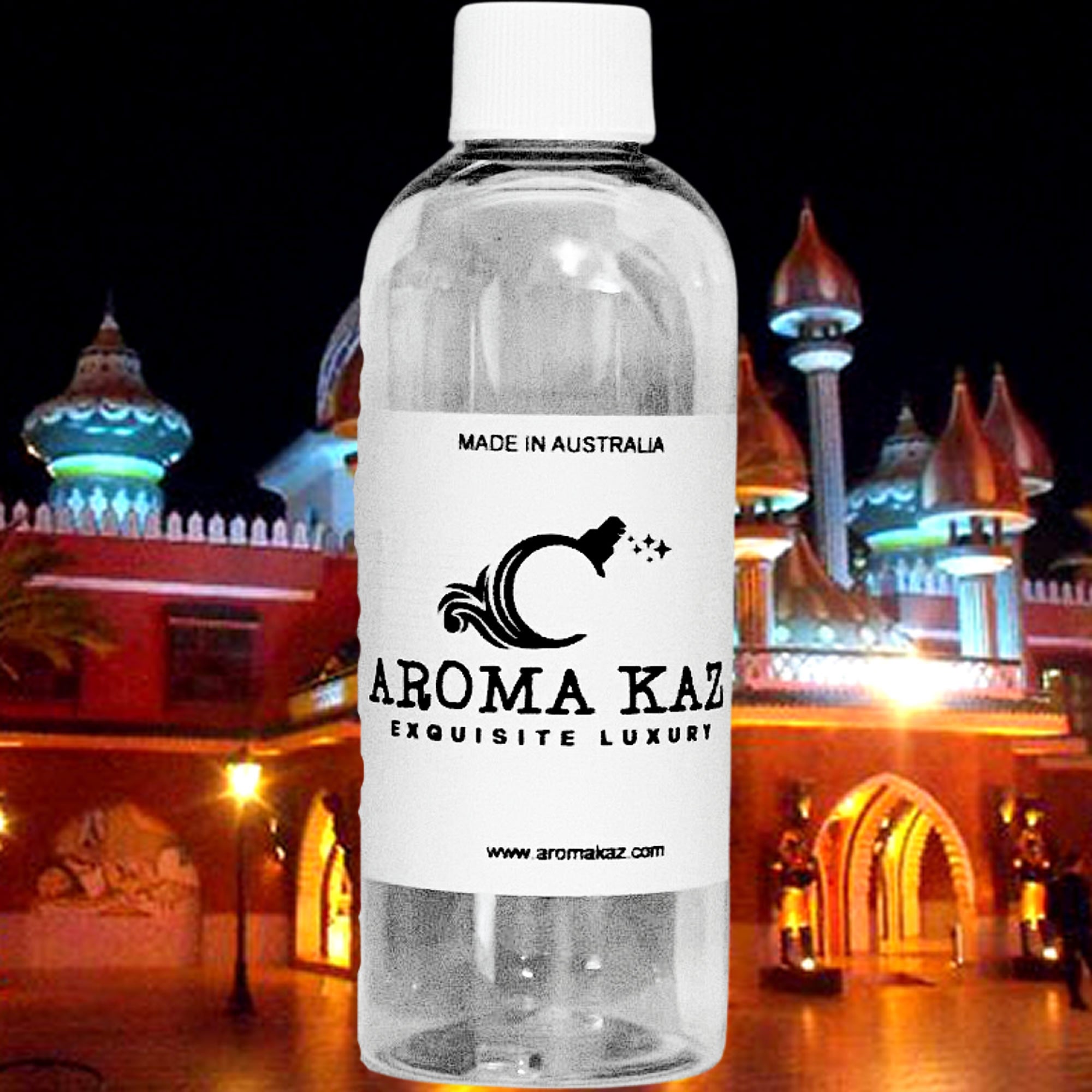 Mystic Arabian Knights fragrance oil for candle making, soap making and perfume blending – vegan, cruelty-free featuring deep exotic spices, warm woods, and rich amber, handmade in Australia.