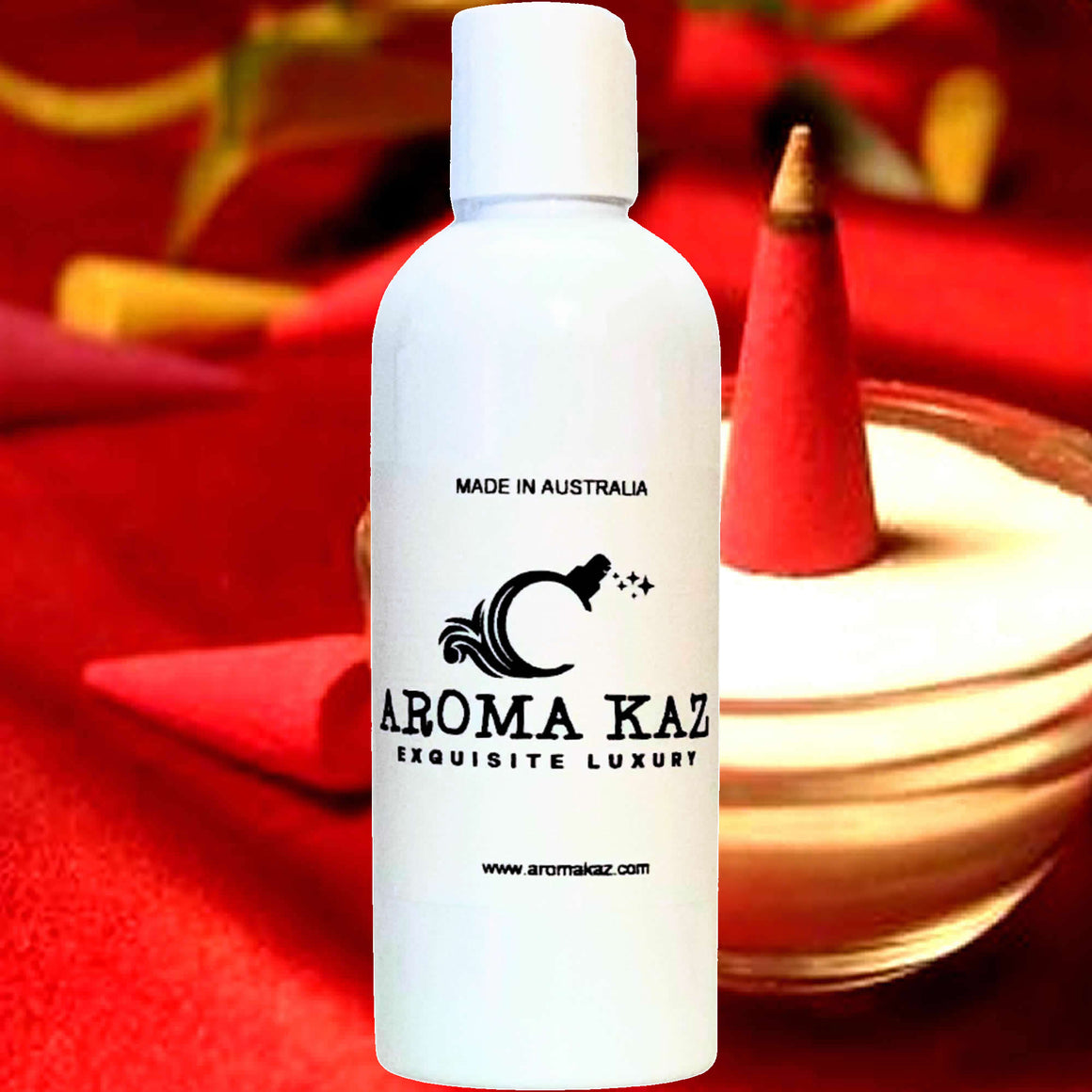 Nag Champa Body Massage Oil – vegan, cruelty-free, plant-based hydrating oil with classic incense, sandalwood, and earthy exotic notes, handmade in Australia.