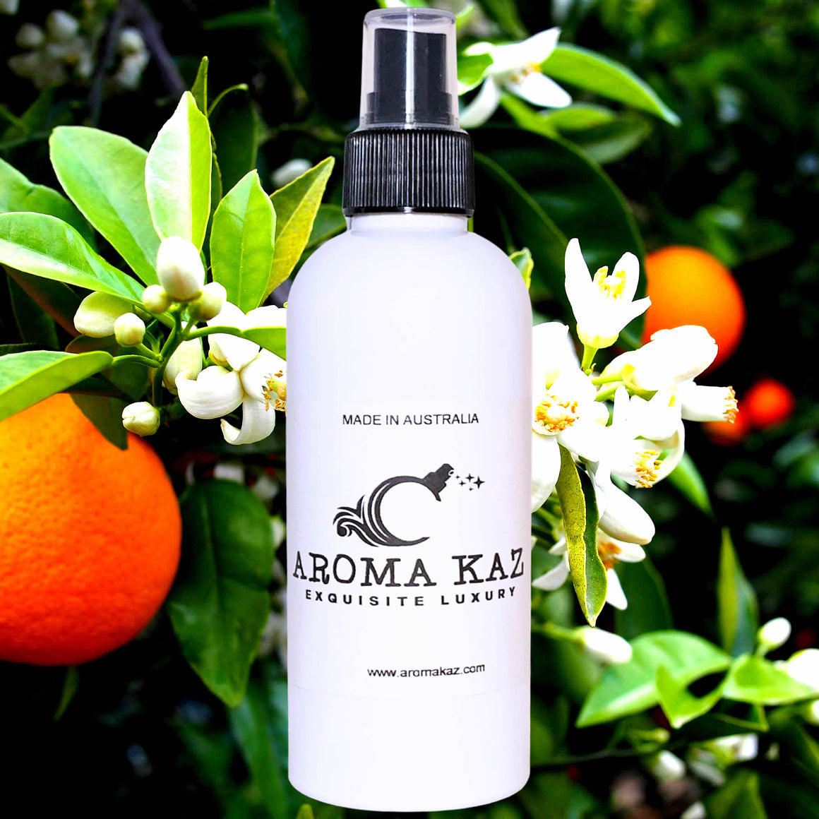 Neroli Orange Blossoms Body Spray Mist – vegan, cruelty-free body spray featuring exotic neroli and sweet orange blossom florals, handmade in Australia.