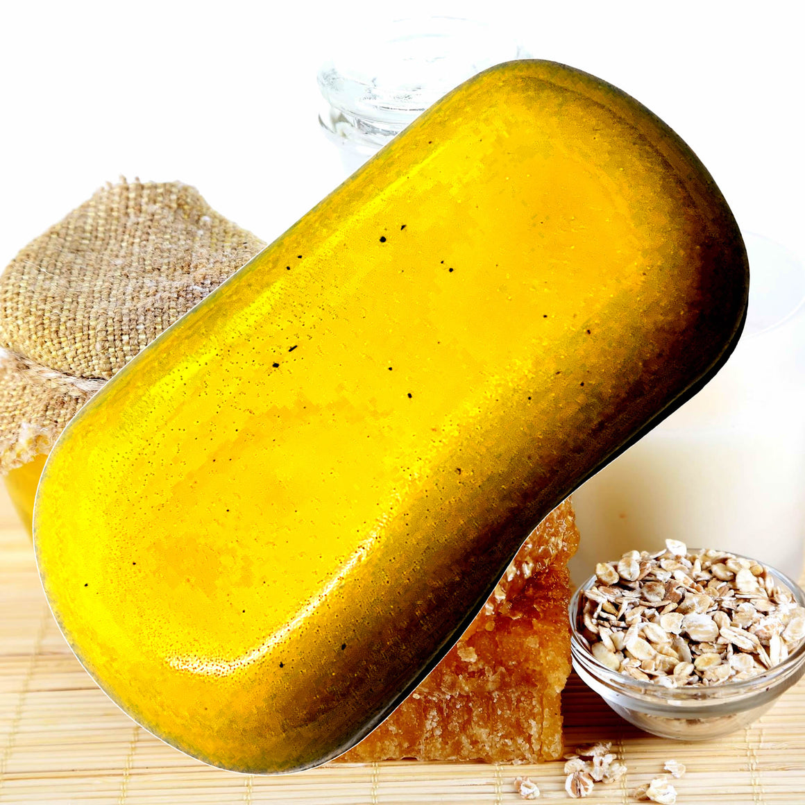 Oatmeal Milk & Honey Soap Bars Plant Based – vegan, cruelty-free featuring warm sweet honey and creamy oatmeal softness, handmade in Australia.